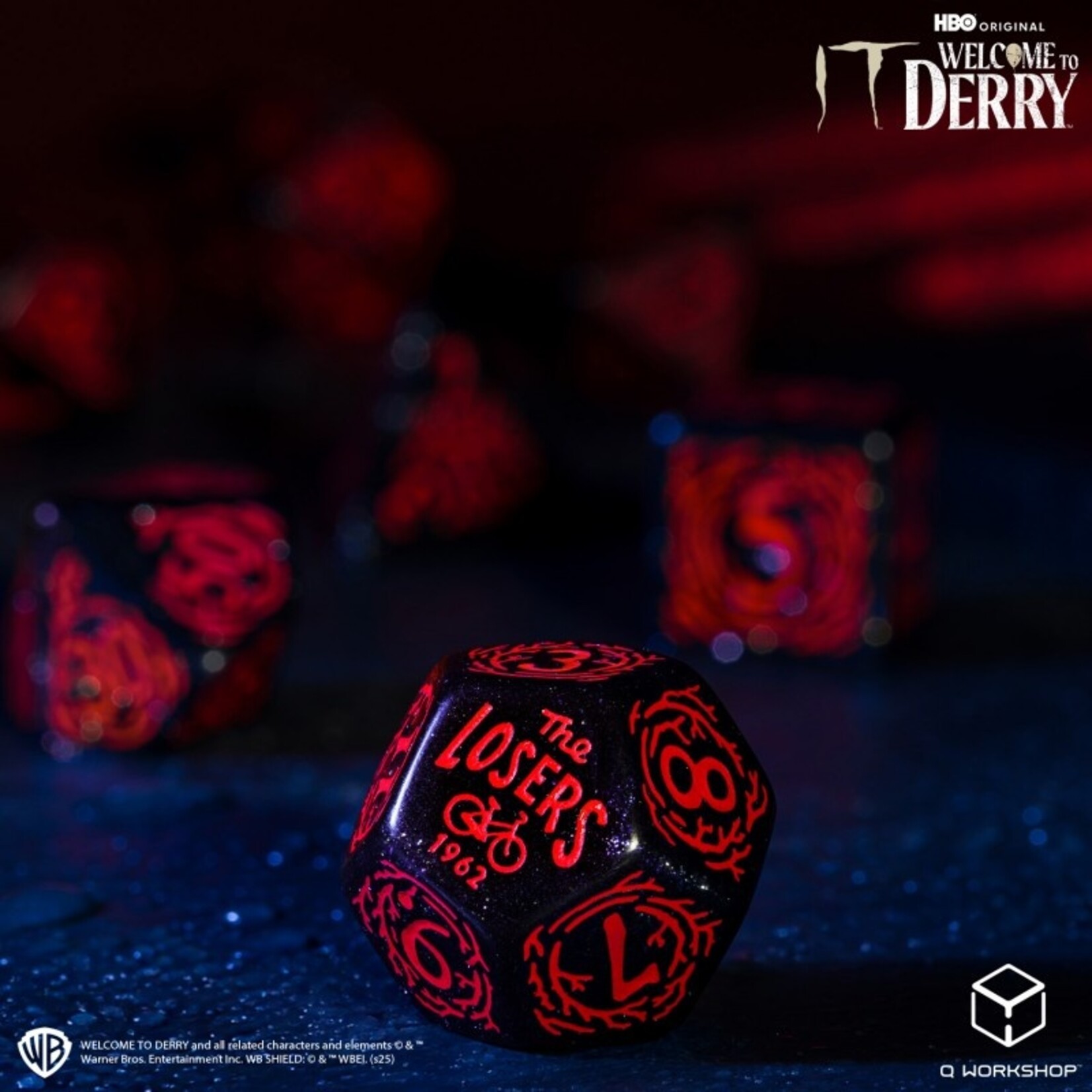 q workshop It. Welcome to Derry. Adults-only dice set