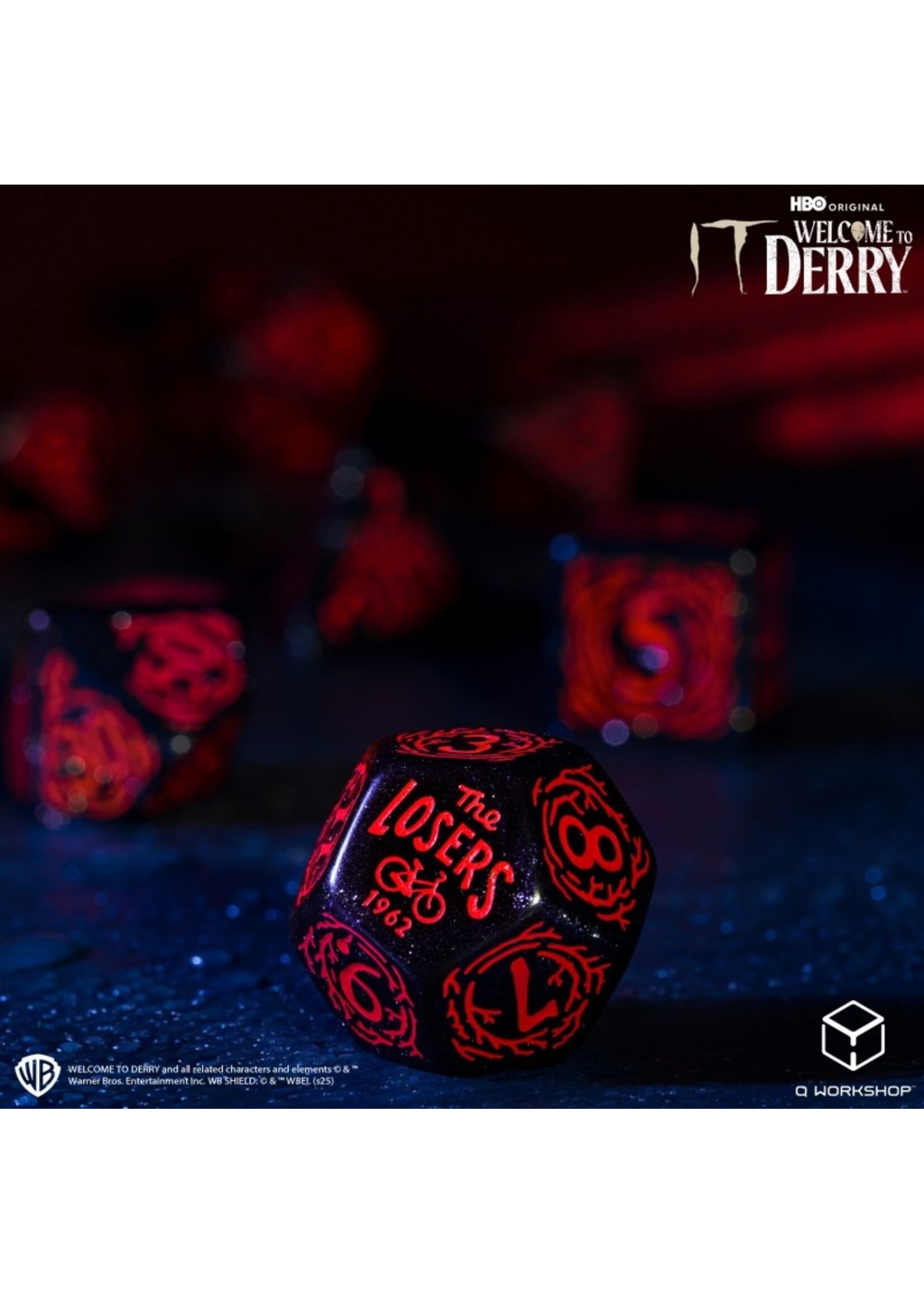 q workshop It. Welcome to Derry. Adults-only dice set
