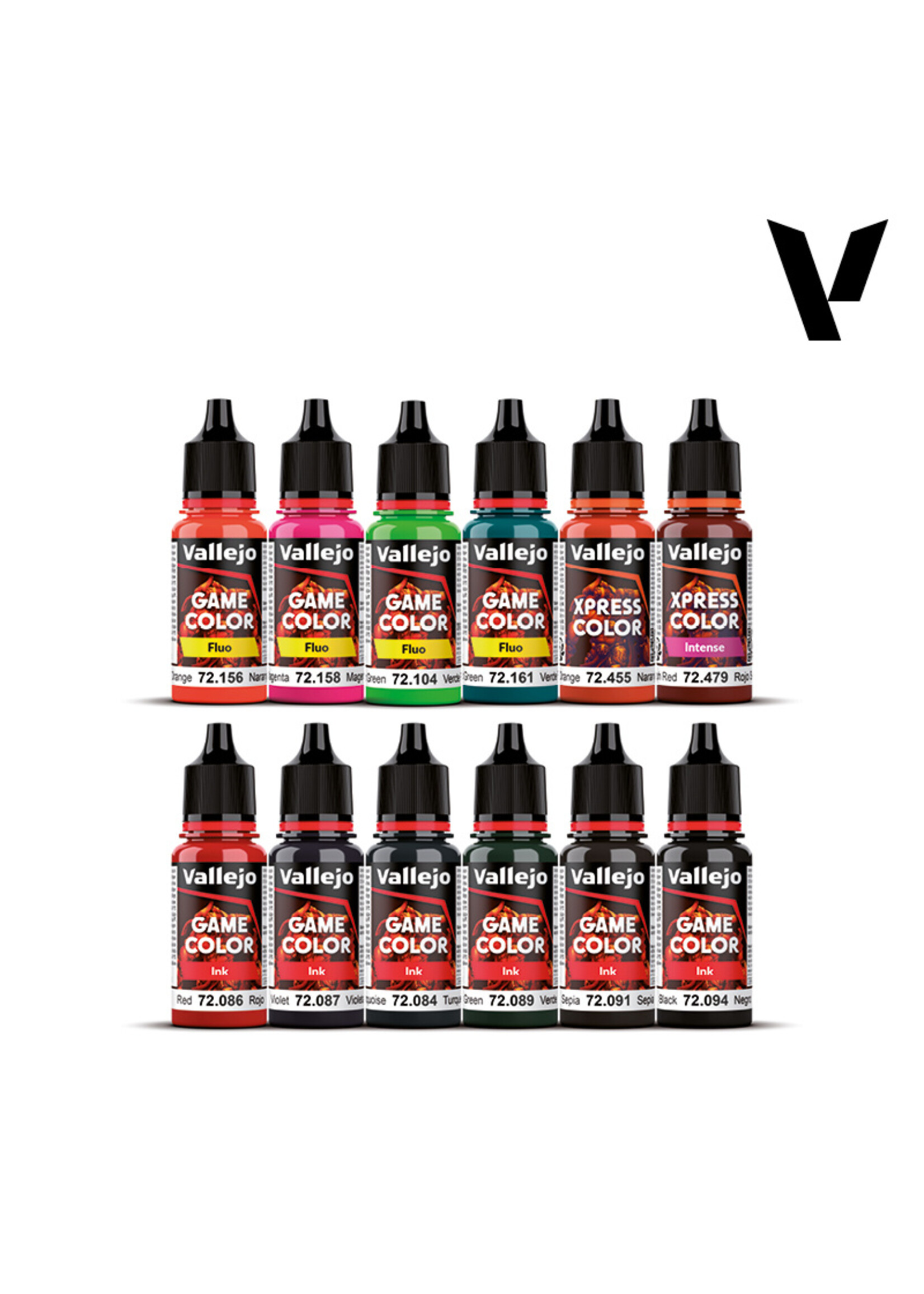 Vallejo Vallejo - Game Color 12 colors - Special FX Paint Set by Squidmar Miniatures