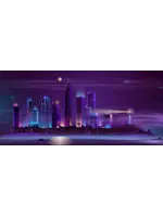 Kraken Artline Kraken Wargames Gaming Mat - Coastal Night