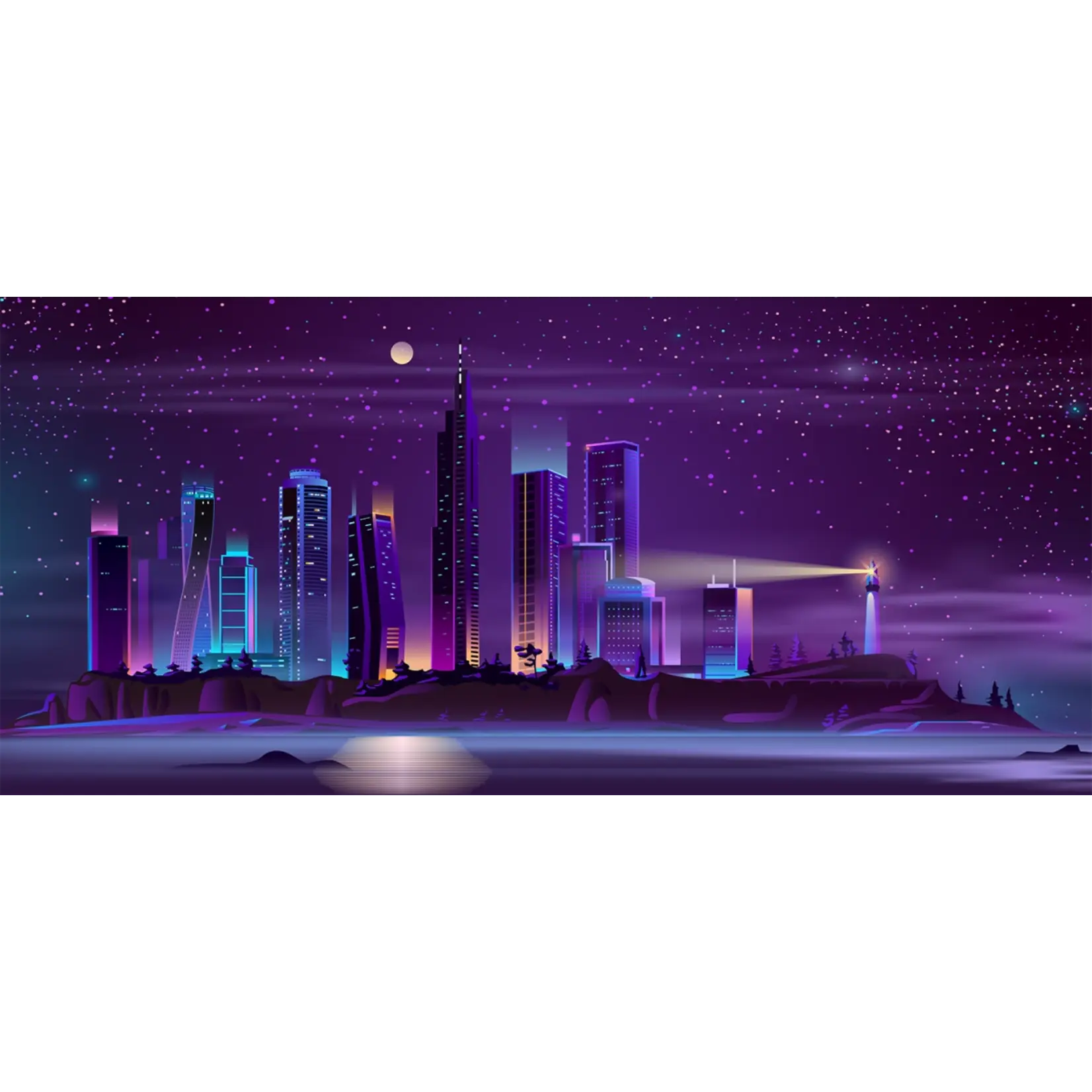 Kraken Artline Kraken Wargames Gaming Mat - Coastal Night