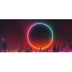 Kraken Artline Kraken Wargames Gaming Mat - Neon Skylit