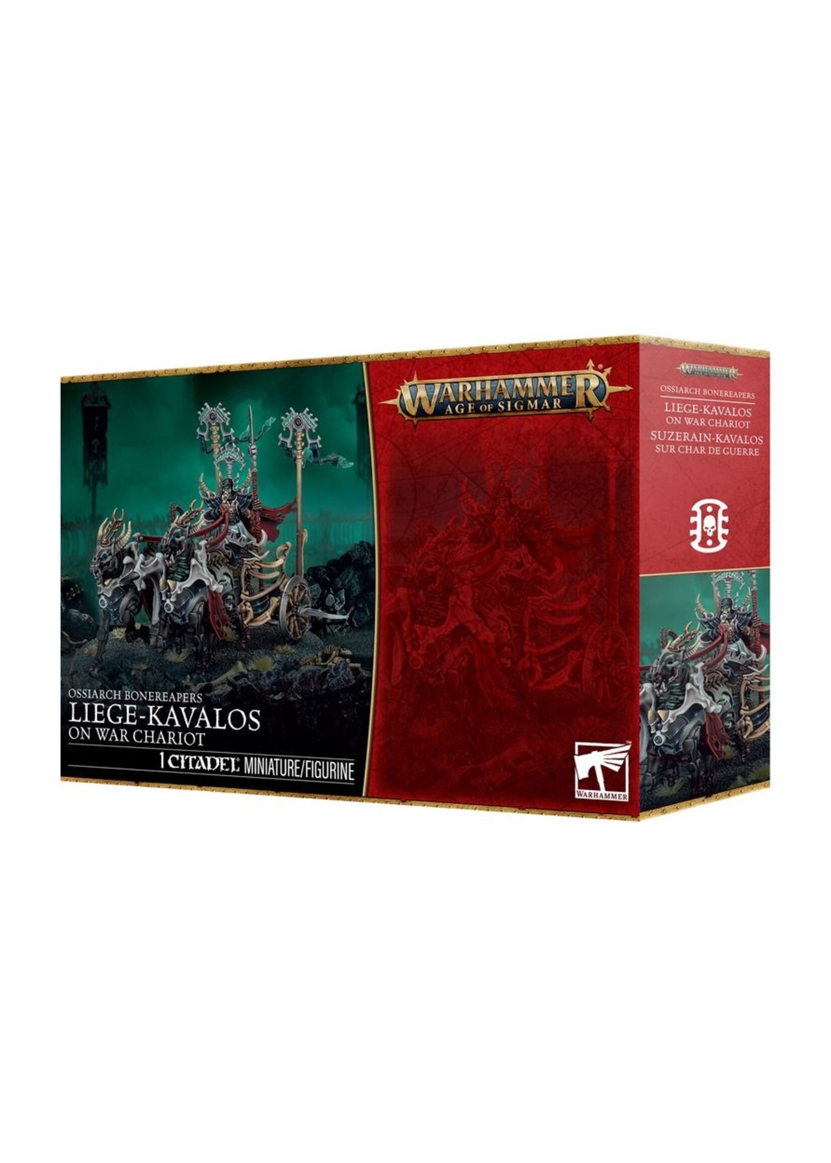 Warhammer: age of sigmar (ships 07/03) Ossiarch Bonereapers: Liege-Kavalos On War Chariot