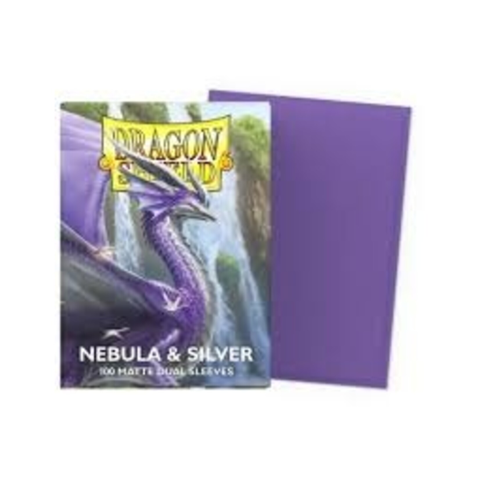 DRAGON SHIELD Dragon Shield Sleeves - Standard size - Matte Dual - Nebula & Silver (100 Sleeves)