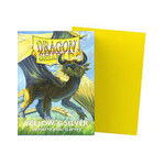 DRAGON SHIELD Dragon Shield Sleeves - Standard size - Matte Dual - Yellow & Silver (100 Sleeves)