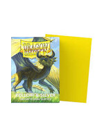 DRAGON SHIELD Dragon Shield Sleeves - Standard size - Matte Dual - Yellow & Silver (100 Sleeves)