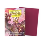 DRAGON SHIELD Dragon Shield Standard Matte Dual Sleeves Pomegranate & Gold (100 Sleeves)