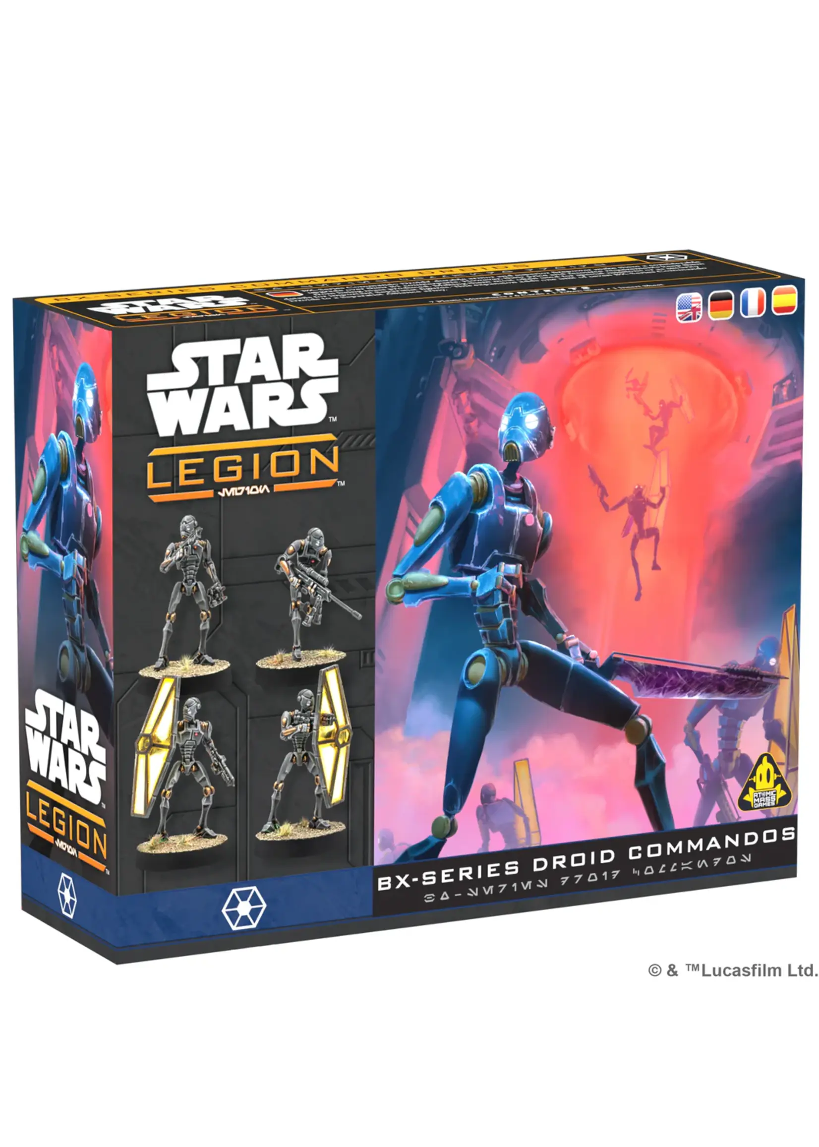 Star wars: Legion Star Wars: Legion - BX-Series Droid Commandos Unit Expansion - EN/DE/SP/FR