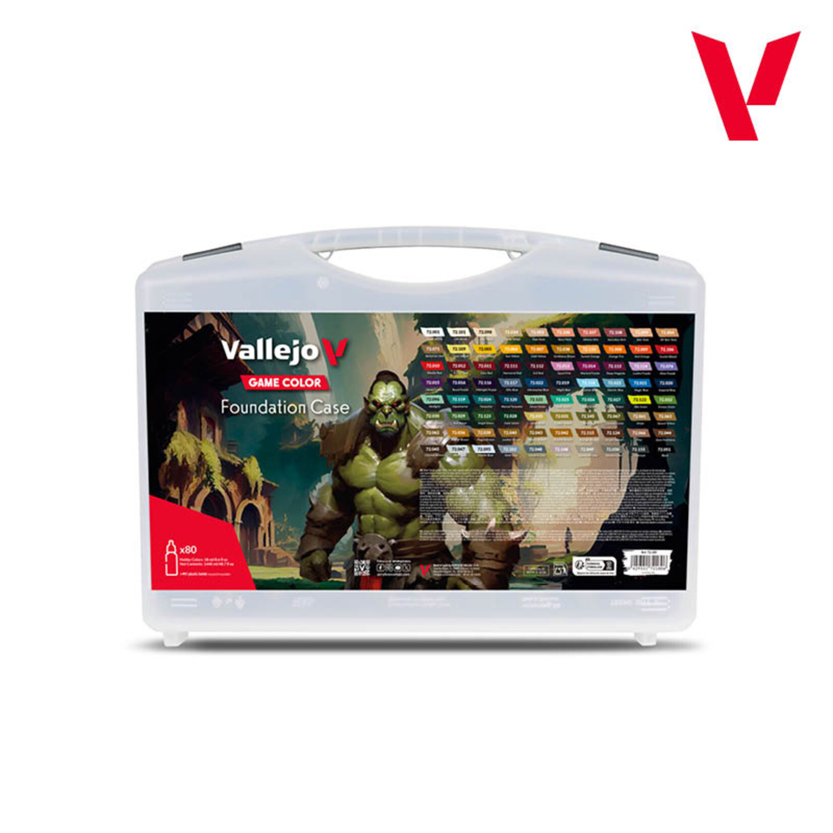 Vallejo Vallejo - Game Color / Color Case - Foundation Case includes 80 opaque colors 18 ml