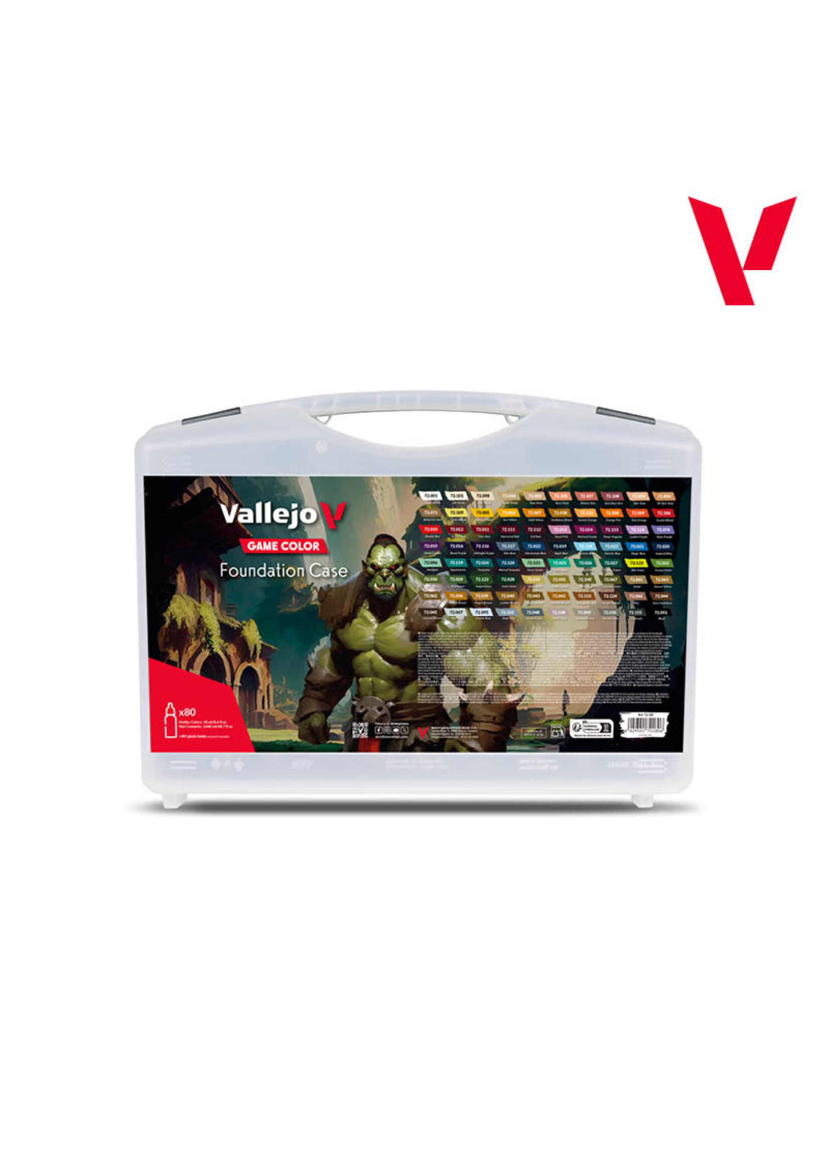 Vallejo Vallejo - Game Color / Color Case - Foundation Case includes 80 opaque colors 18 ml