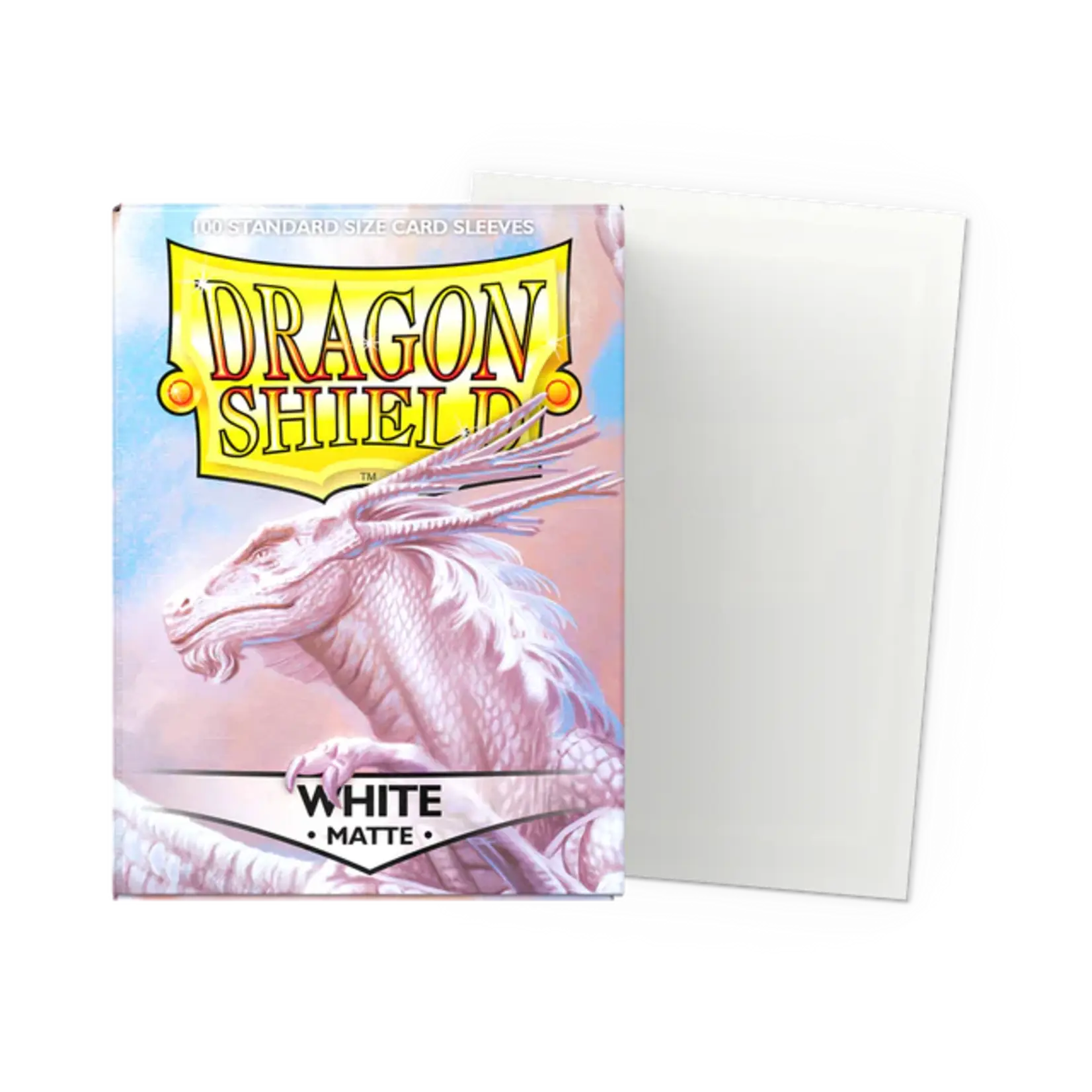 DRAGON SHIELD Dragon Shield Standard Sleeves - Matte White (100 Sleeves)