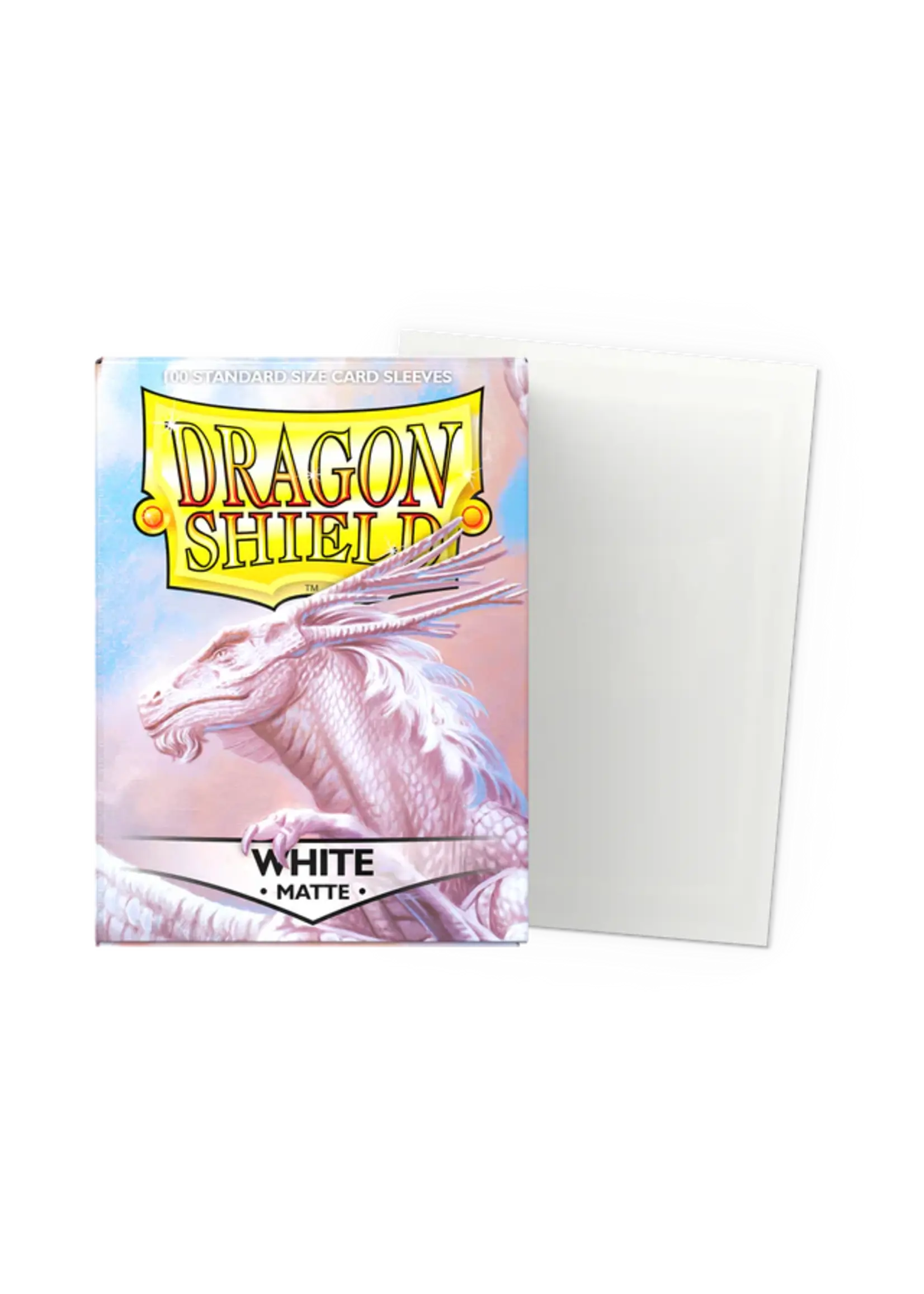DRAGON SHIELD Dragon Shield Standard Sleeves - Matte White (100 Sleeves)