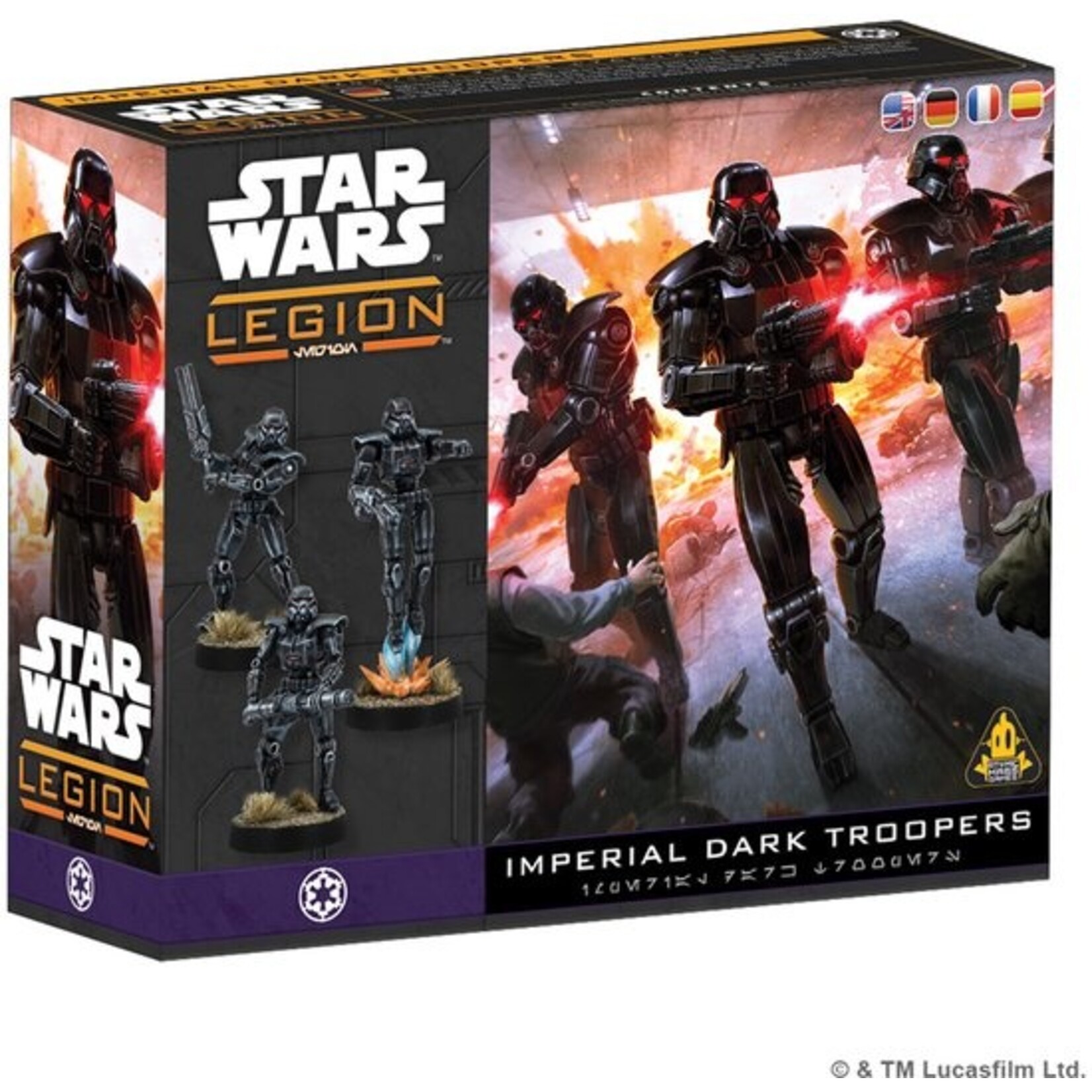Star wars: Legion Star Wars: Legion - Dark Trooper Unit Expansion - EN/DE/SP/FR