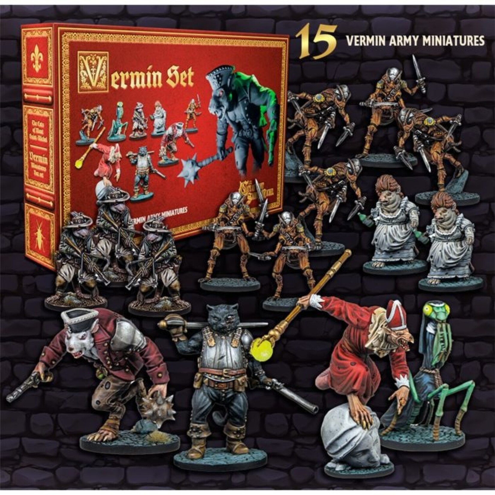 Pathsunknown The Cats of Mont Saint Michel Vermin Miniatures Set - EN