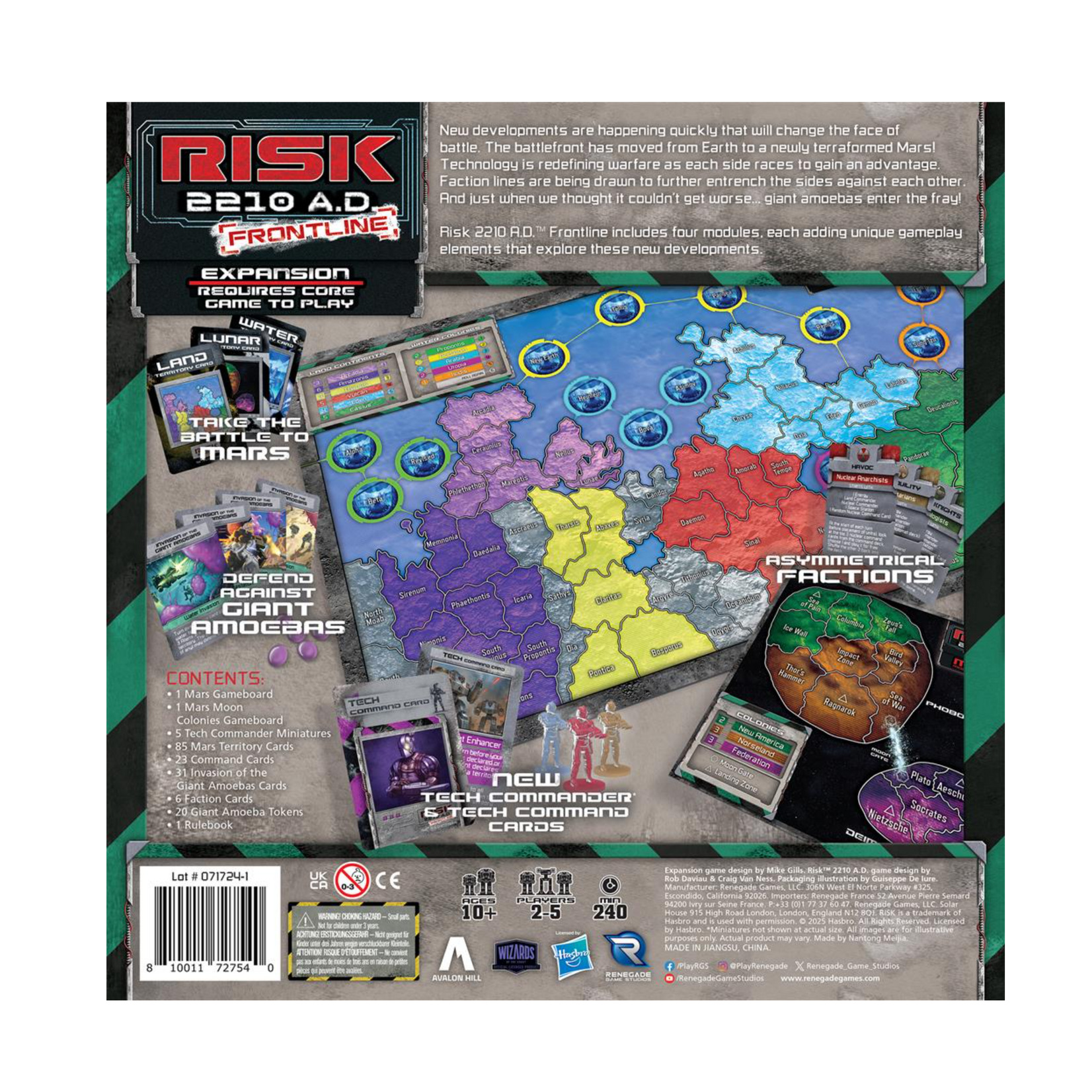 Hasbro Risk 2210 A.D. Frontline Expansion - EN