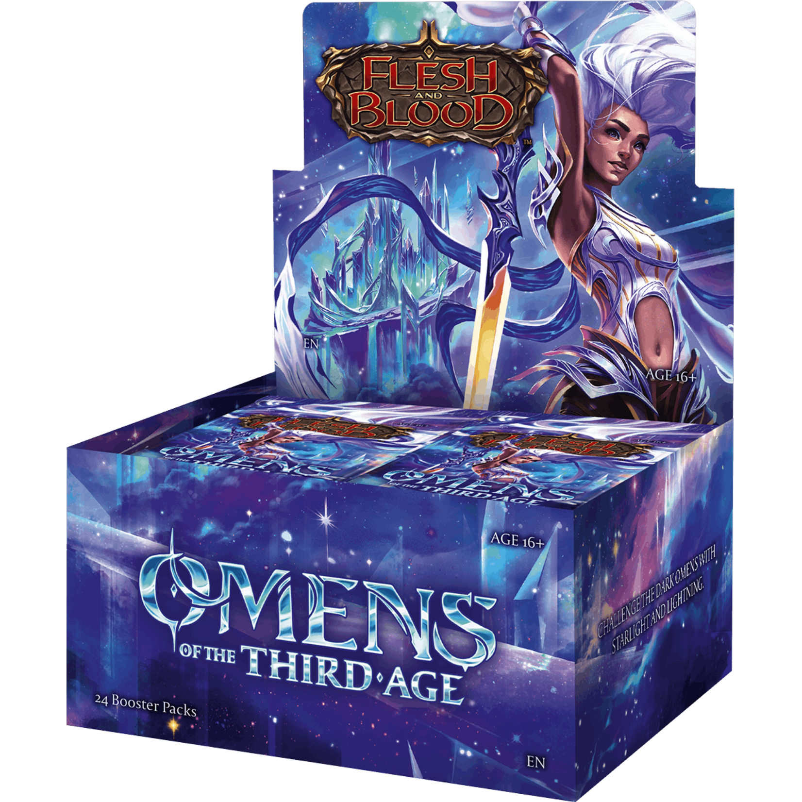 Flesh and Blood (Pre-order Ships on 05/06) Flesh and Blood: Omens of the Third Age Booster Display