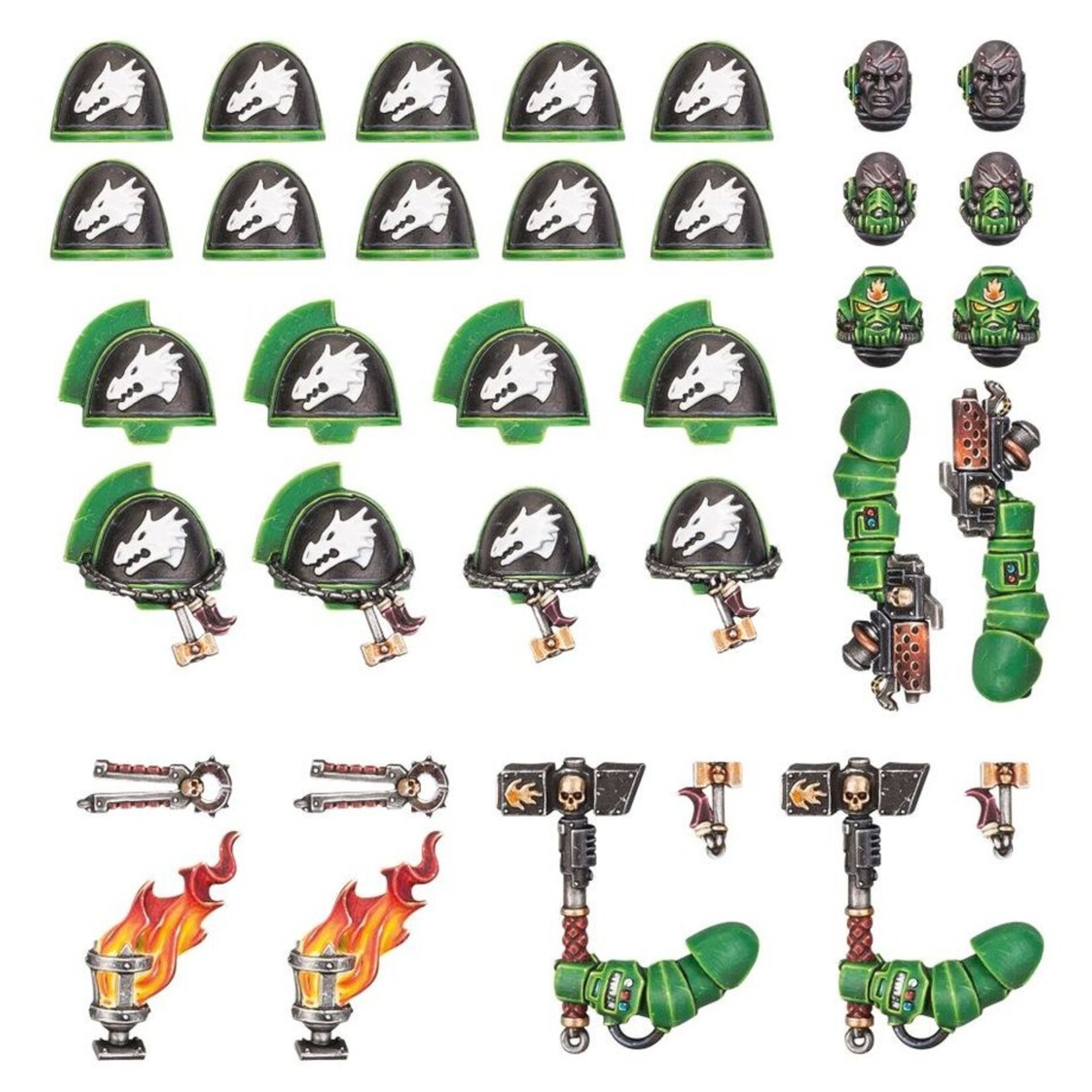 Space Marines: Salamanders Primaris Upgrades & Transfrs
