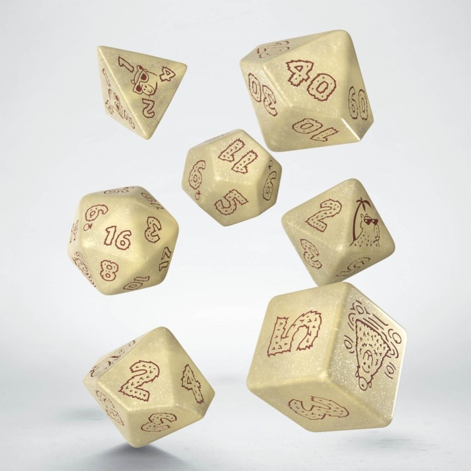 q workshop Capybara Dice Set: Sleepie