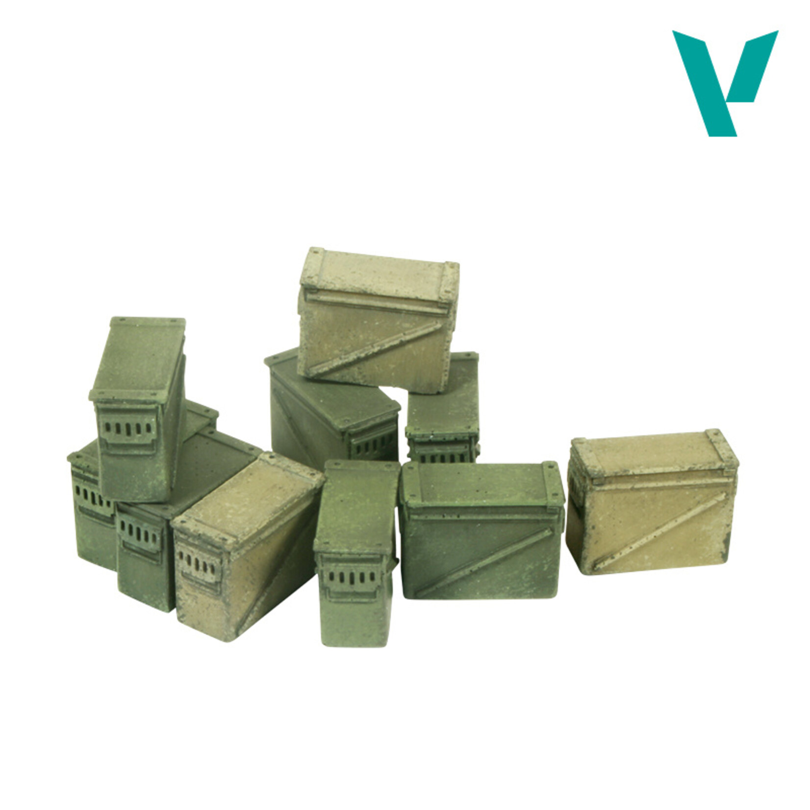 Vallejo - Vallejo Scenics - Large Ammo Boxes 12,7 mm