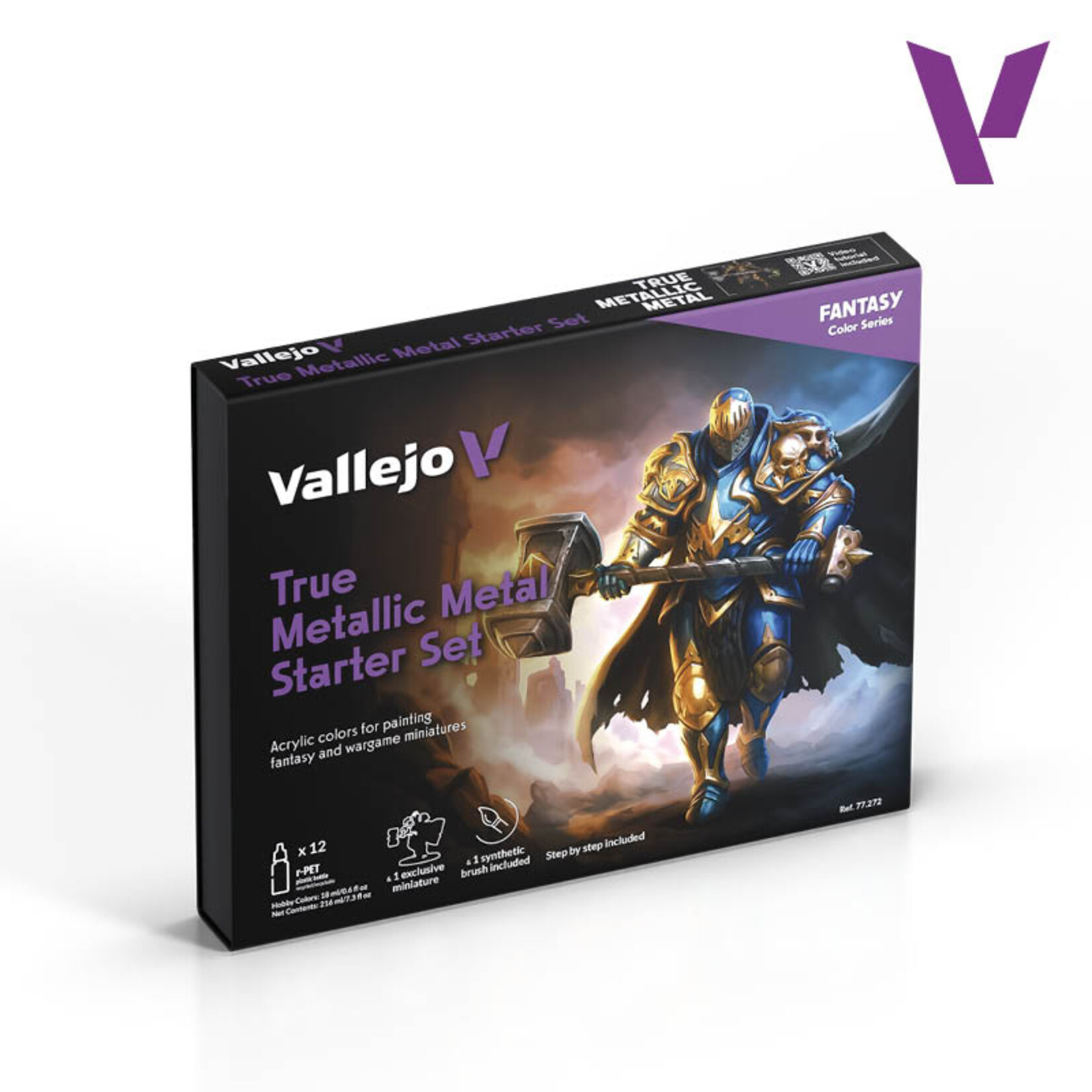 Vallejo Vallejo - True Metallic Metal Starter Set (12)