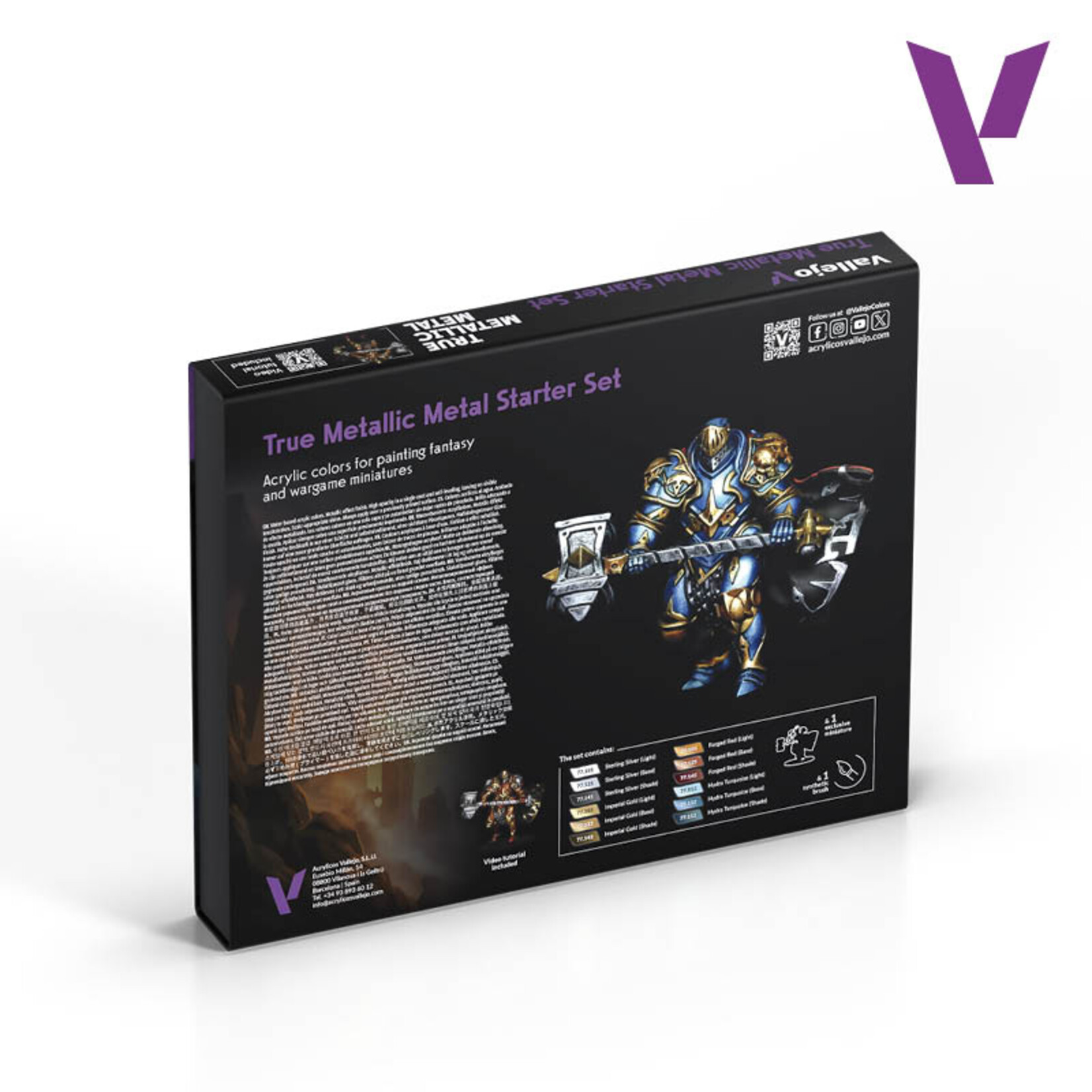 Vallejo Vallejo - True Metallic Metal Starter Set (12)