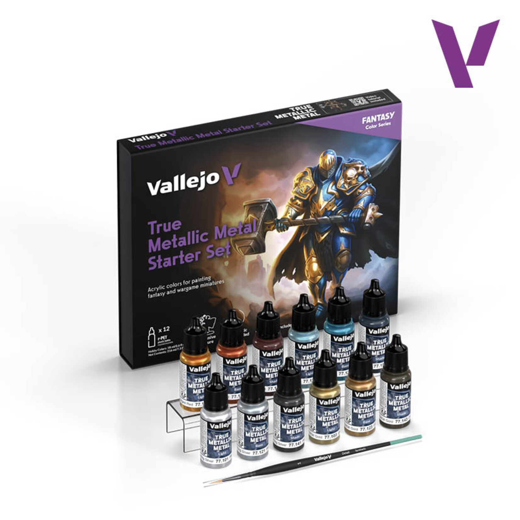 Vallejo Vallejo - True Metallic Metal Starter Set (12)