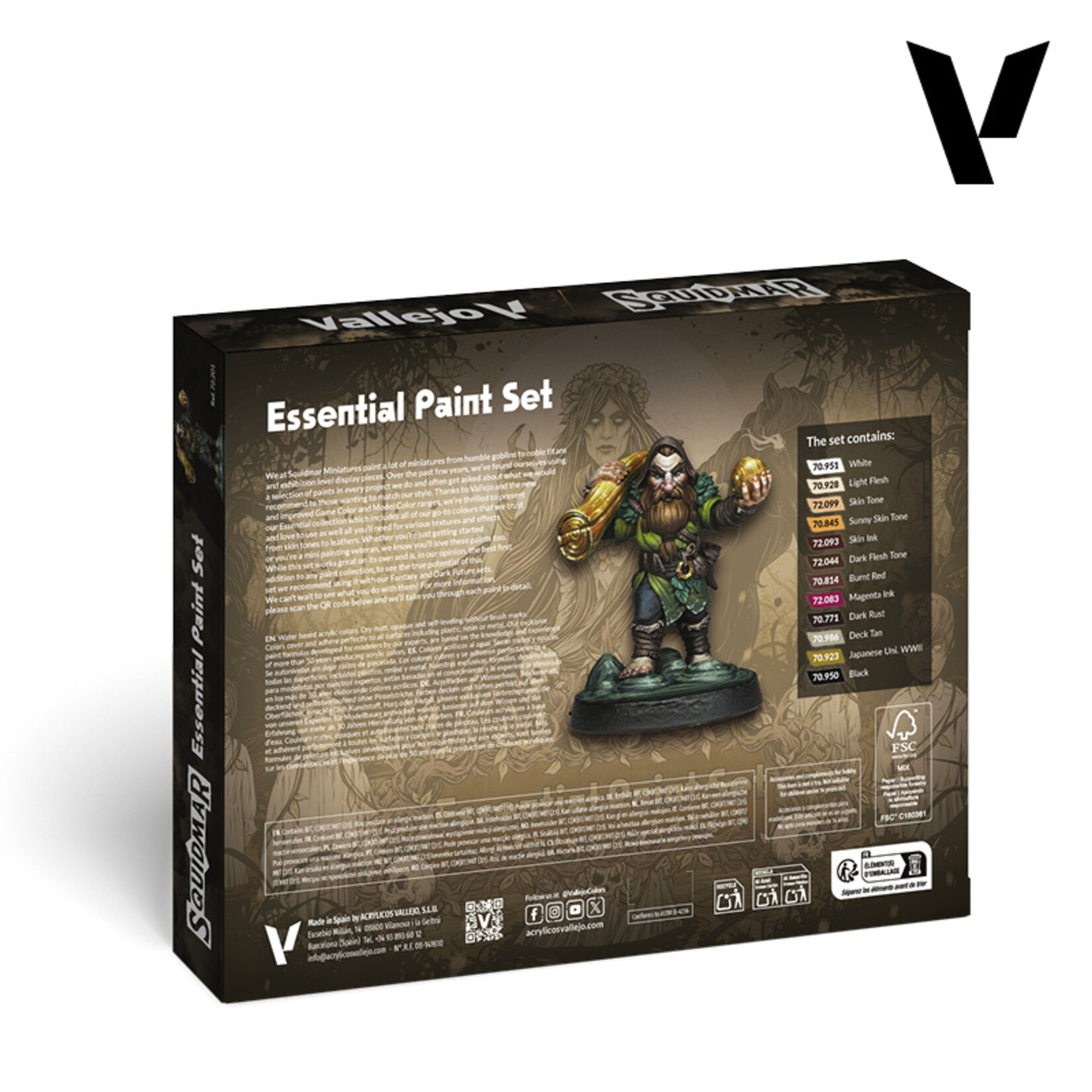 Vallejo Vallejo - Game Color / 12 colors + figure - Essential Paint Set by Squidmar Miniatures 18