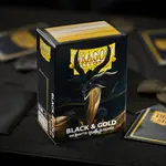 DRAGON SHIELD Dragon Shield Sleeves - Standard size - Matte Dual - Black & Gold (100 Sleeves)