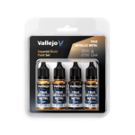 Vallejo Vallejo True Metallic Metal Arcane Gold Paint Set (4)