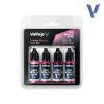 Vallejo Vallejo True Metallic Metal Crimson Magenta Paint Set (4)