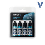 Vallejo Vallejo True Metallic Metal Hydra Turquoise Paint Set (4)