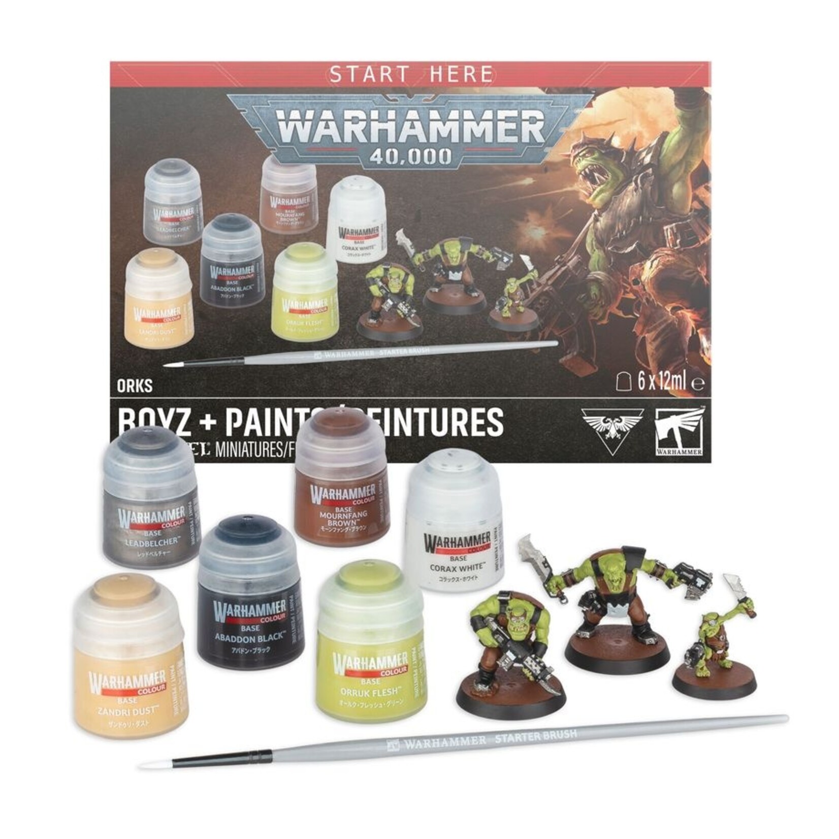 Warhammer 40.000 Start here: Orks: Boyz + Paints