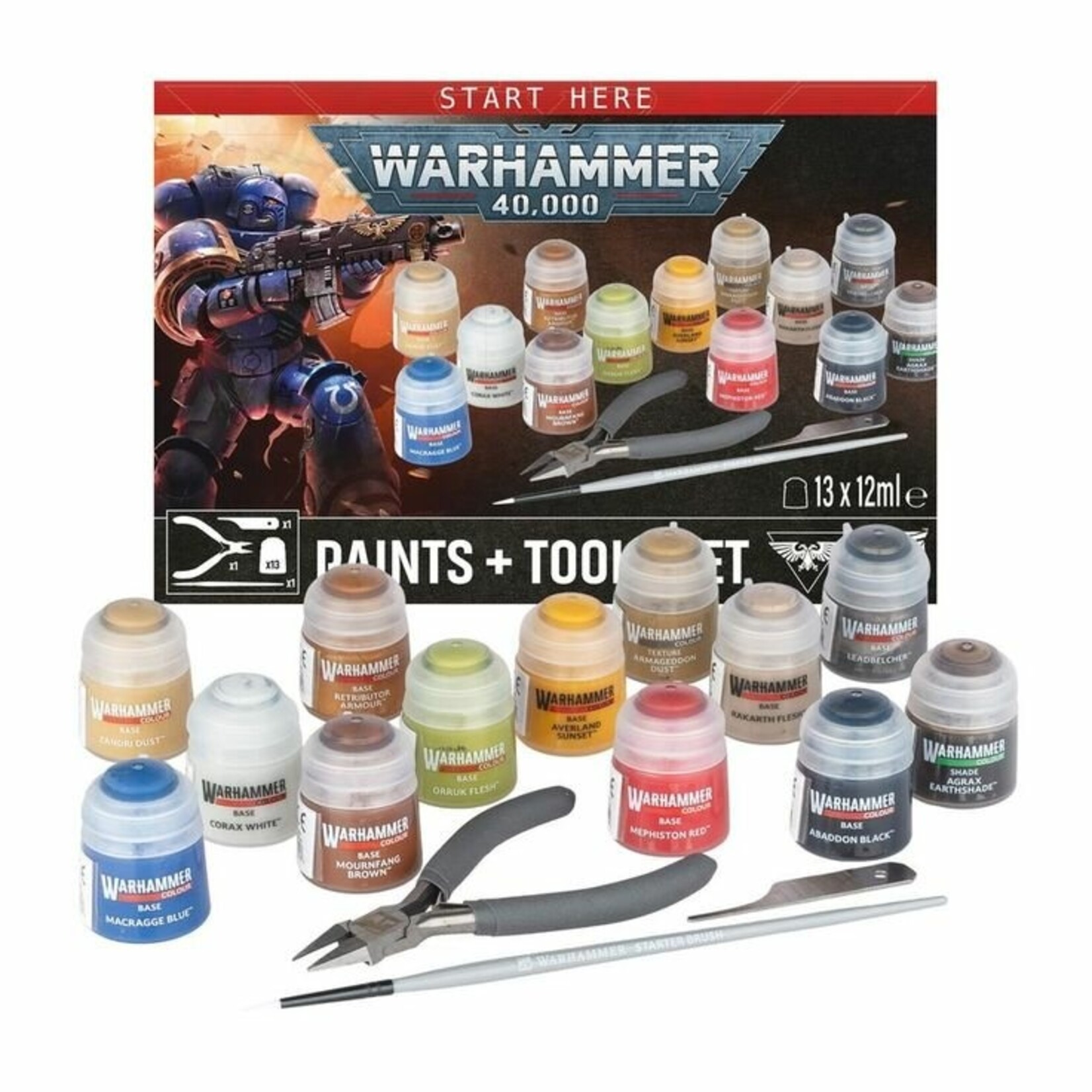 Warhammer 40.000 Start here: 40K Paints+Tools