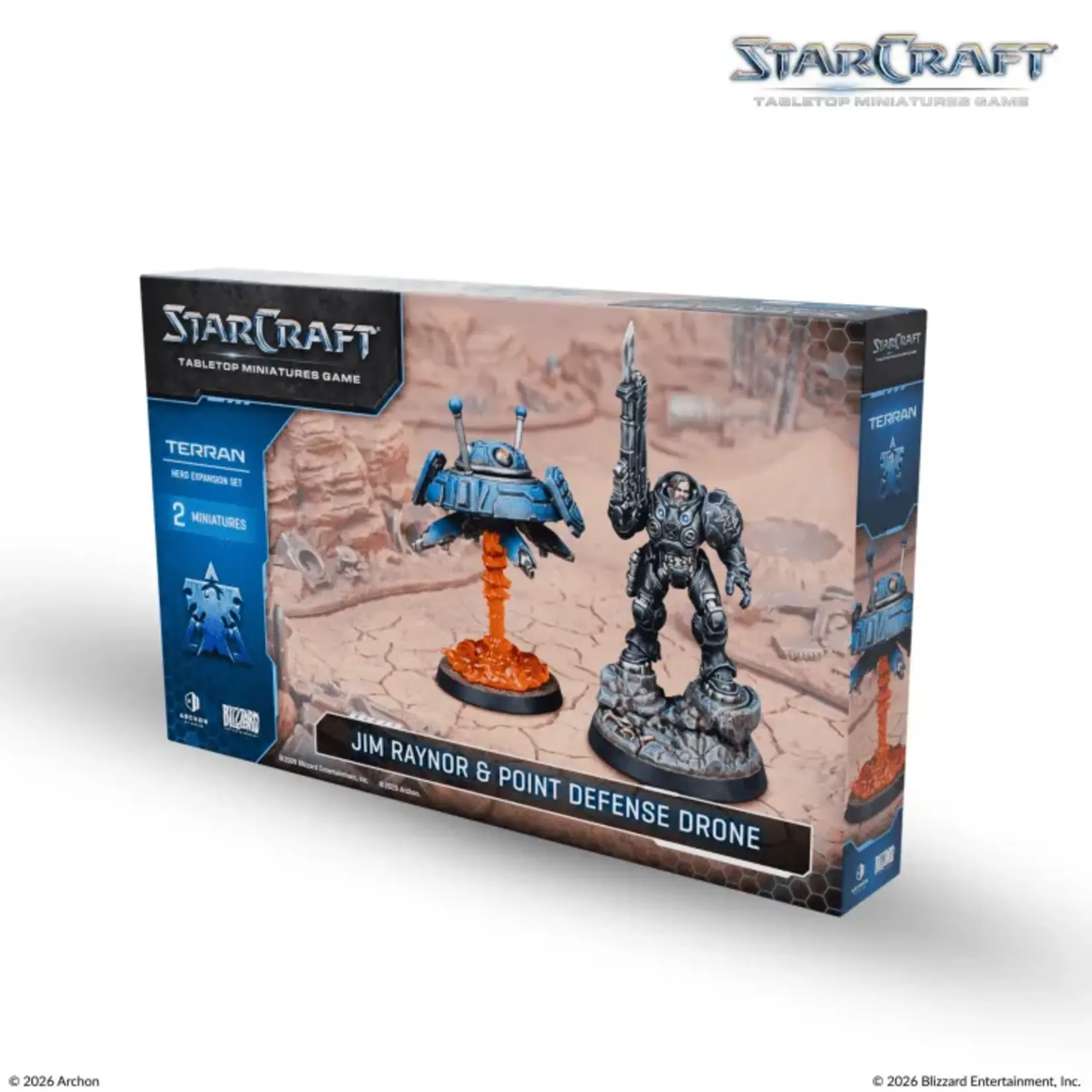 starcraft miniatures game ( preorder - Ships 24/08 )StarCraft® The Miniatures Game - Jim Raynor (Raynor's Raiders) - Terran - Hero Expansion Set