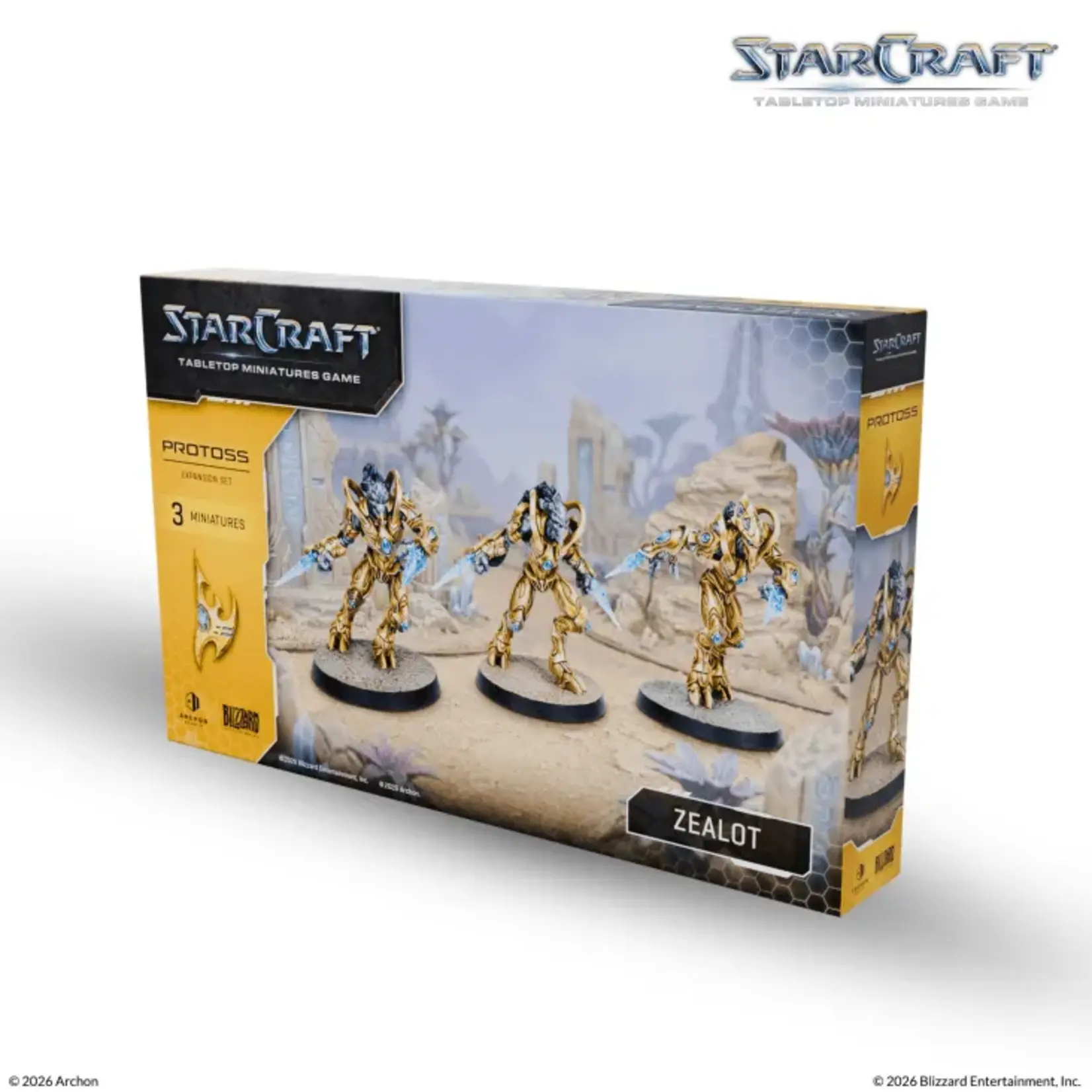starcraft miniatures game ( preorder - Ships 24/08 )StarCraft® The Miniatures Game - Zealot - Protoss - Expansion Set