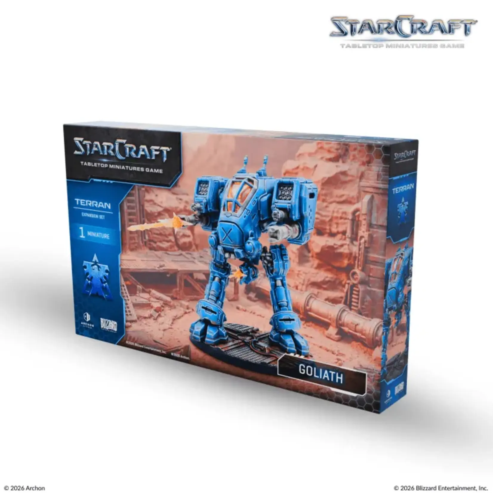 starcraft miniatures game (preorder starts 24/08) StarCraft® The Miniatures Game - Goliath - Terran - Expansion Set