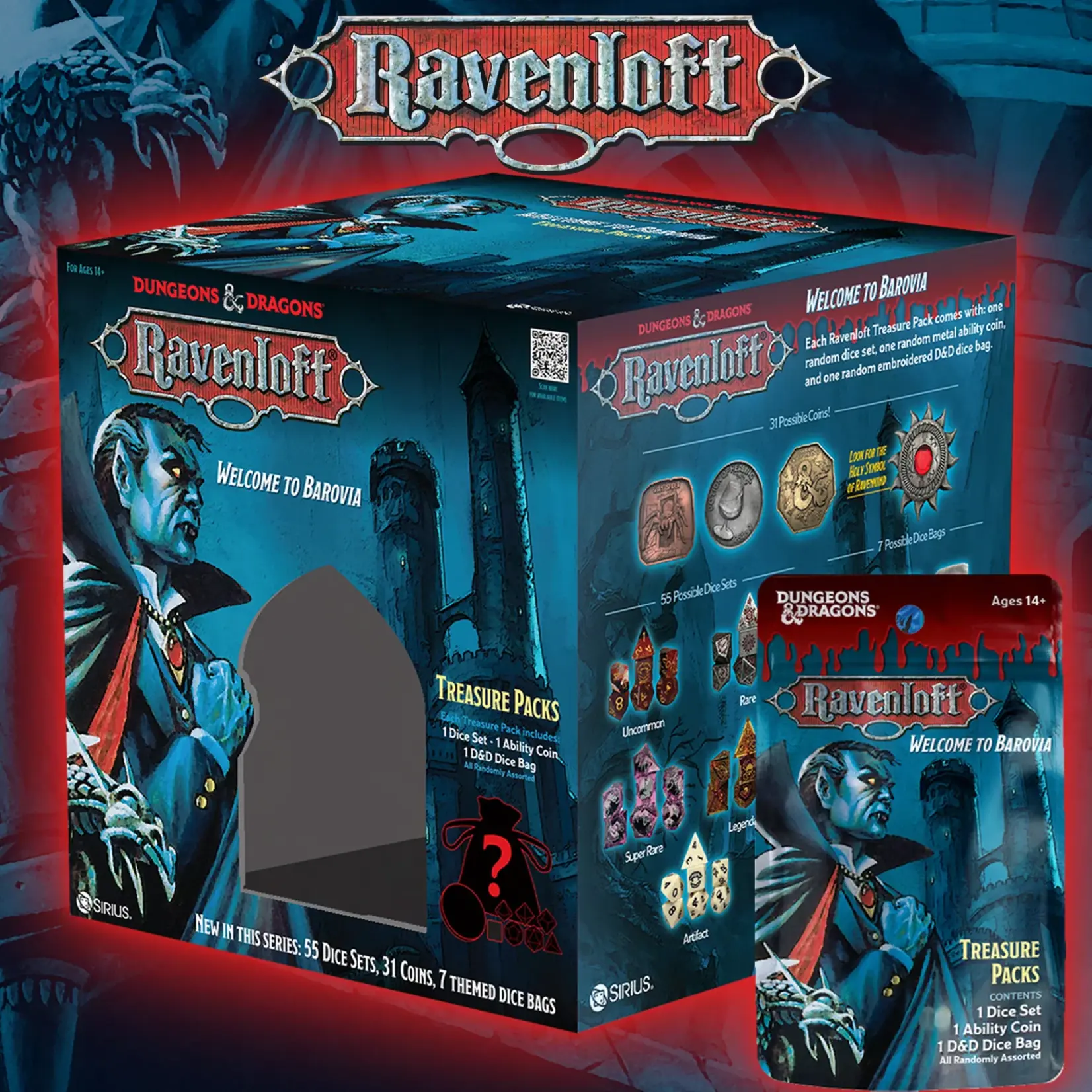 Dungeons & Dragons Sirius Dice - D&D – Ravenloft: Castle Ravenloft Treasure Packs