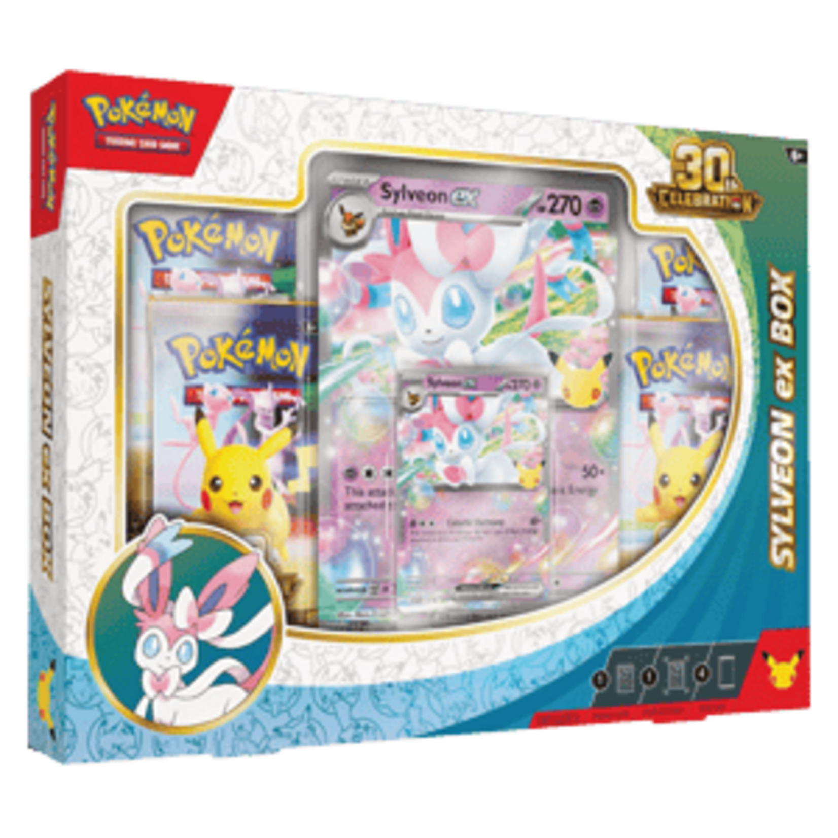 Pokémon (Preorder Ships On 16/09) Pokemon - 30th Celebration: Sylveon ex Box