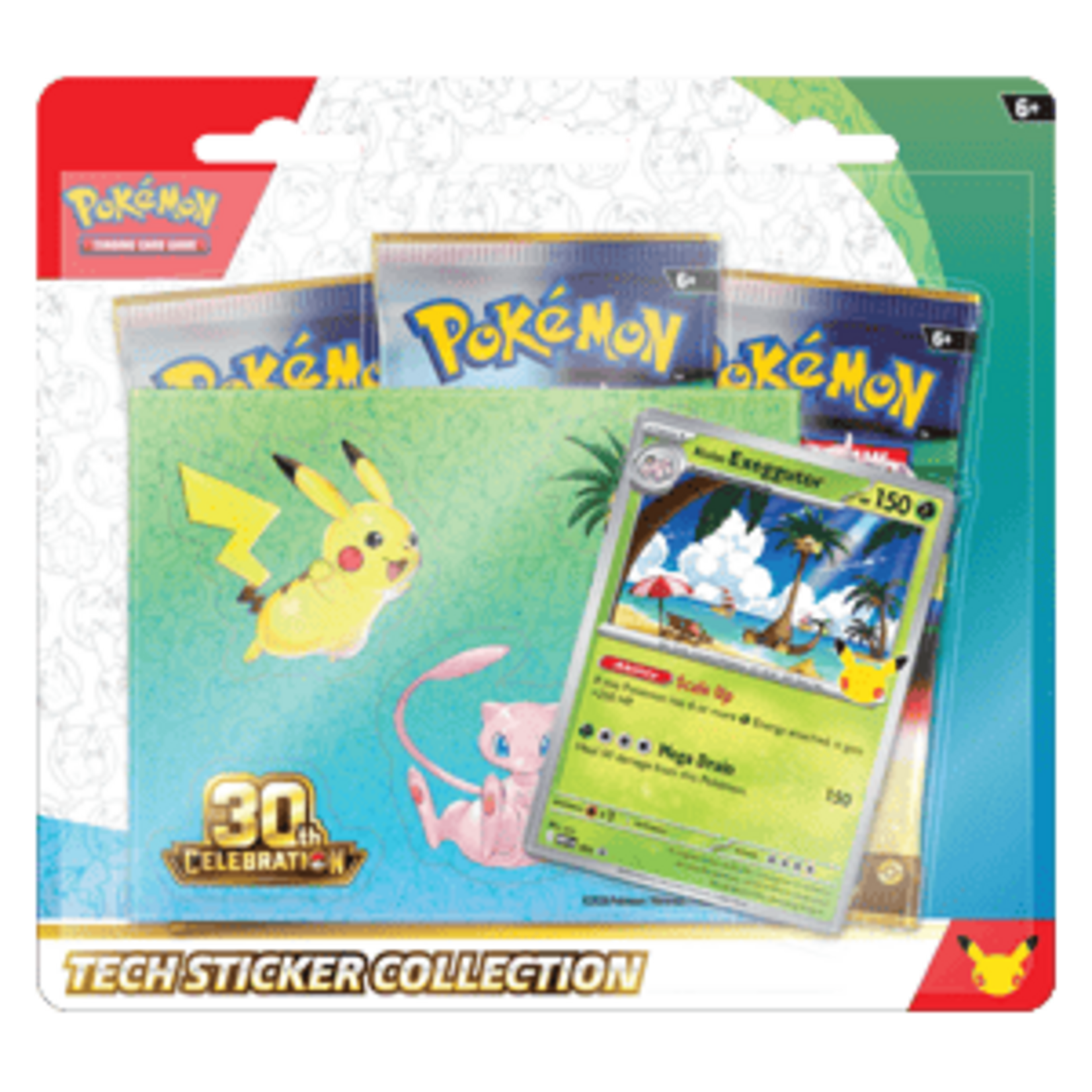 Pokémon (Preorder Ships On 13/11) 30th Celebration: Alolan Exeggutor Tech Sticker Collection