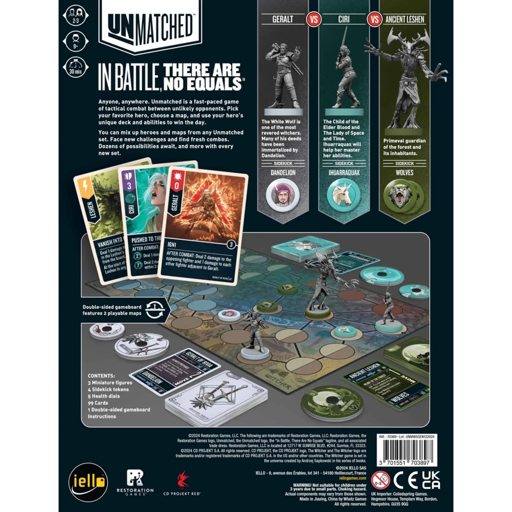 iello Unmatched: The Witcher – Steel and Silver - EN