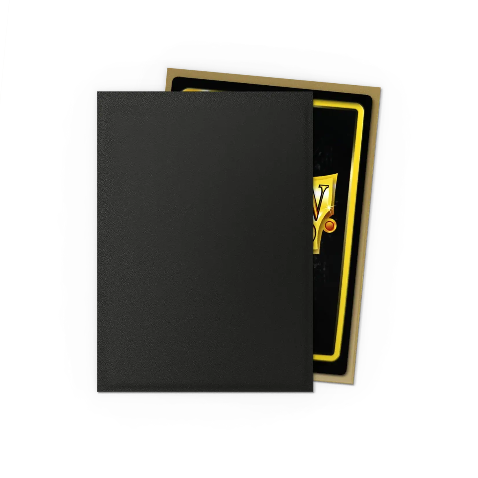 DRAGON SHIELD Dragon Shield Sleeves - Standard size - Matte Dual - Black & Gold (100 Sleeves)