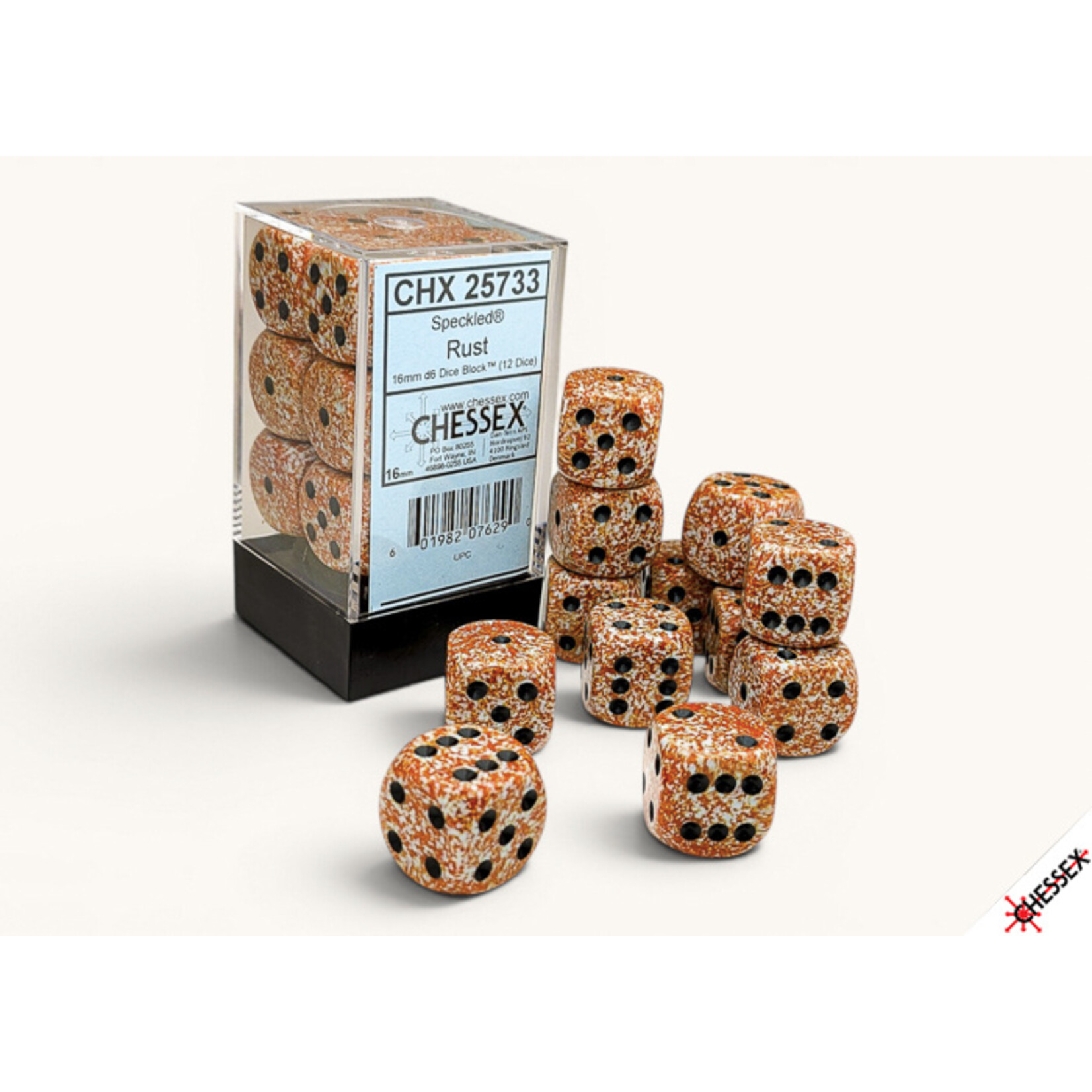 chessex Chessex - 16mm - 12 dice - Speckled