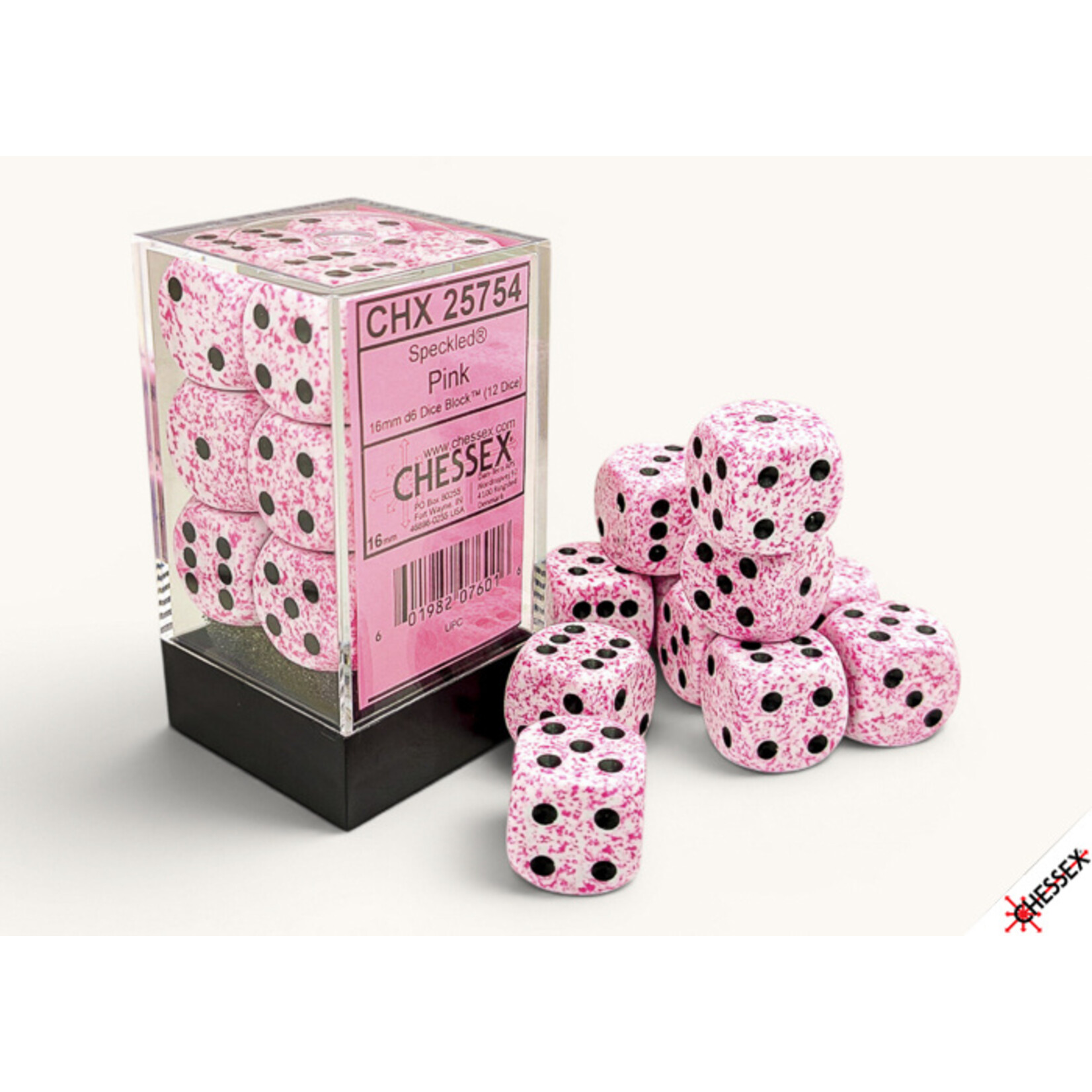 chessex Chessex - 16mm - 12 dice - Speckled