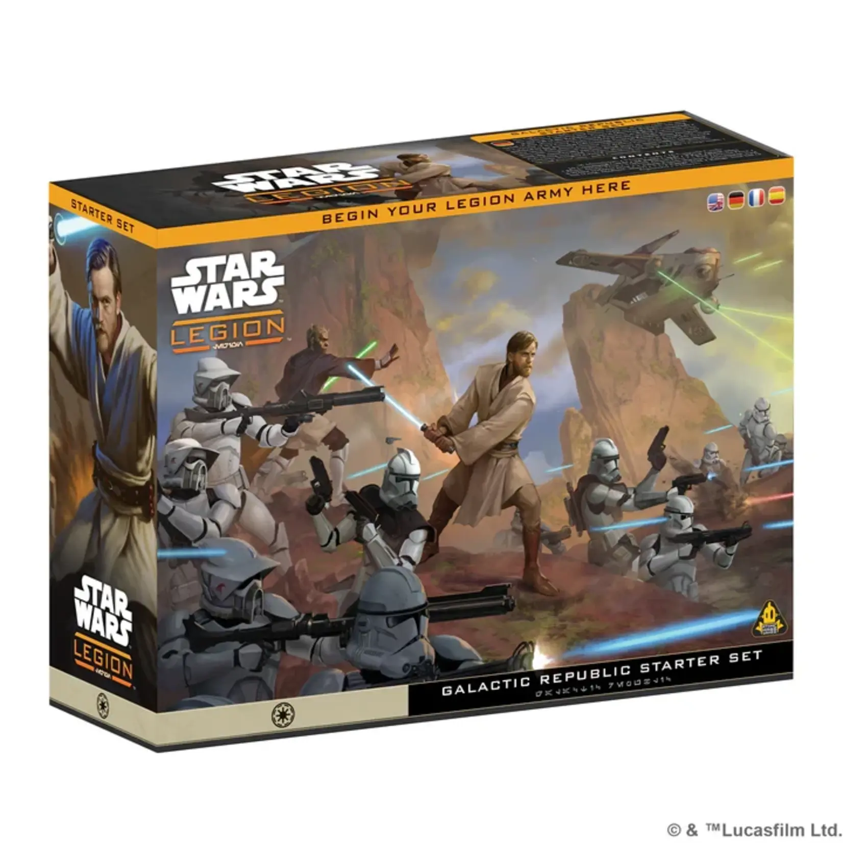 Star wars: Legion Star Wars: Legion - Galactic Republic Starter Set - EN/DE/SP/FR