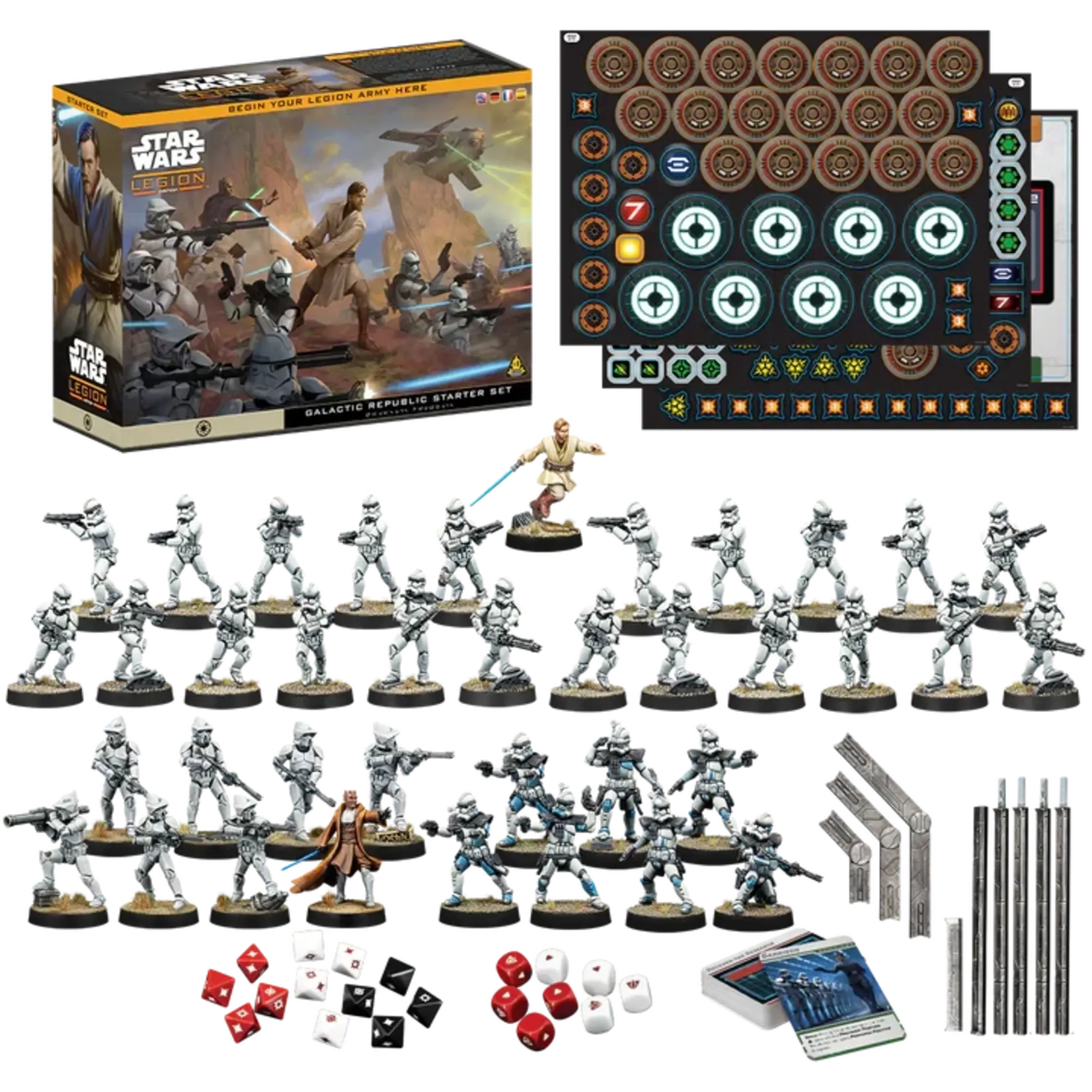 Star wars: Legion Star Wars: Legion - Galactic Republic Starter Set - EN/DE/SP/FR