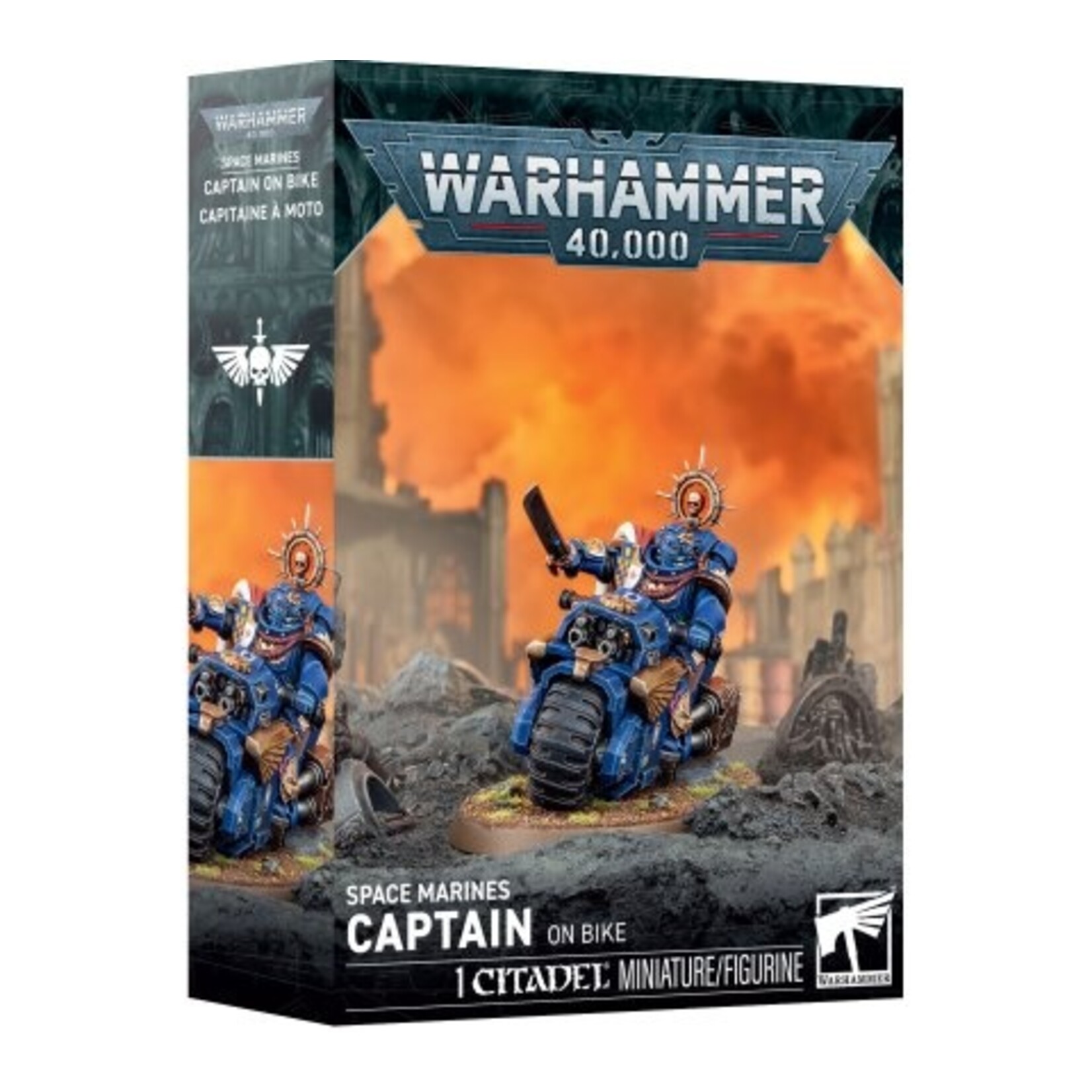 Warhammer: 40.000 (Preorder Ships On 03/10)Space Marines: Captain On Bike