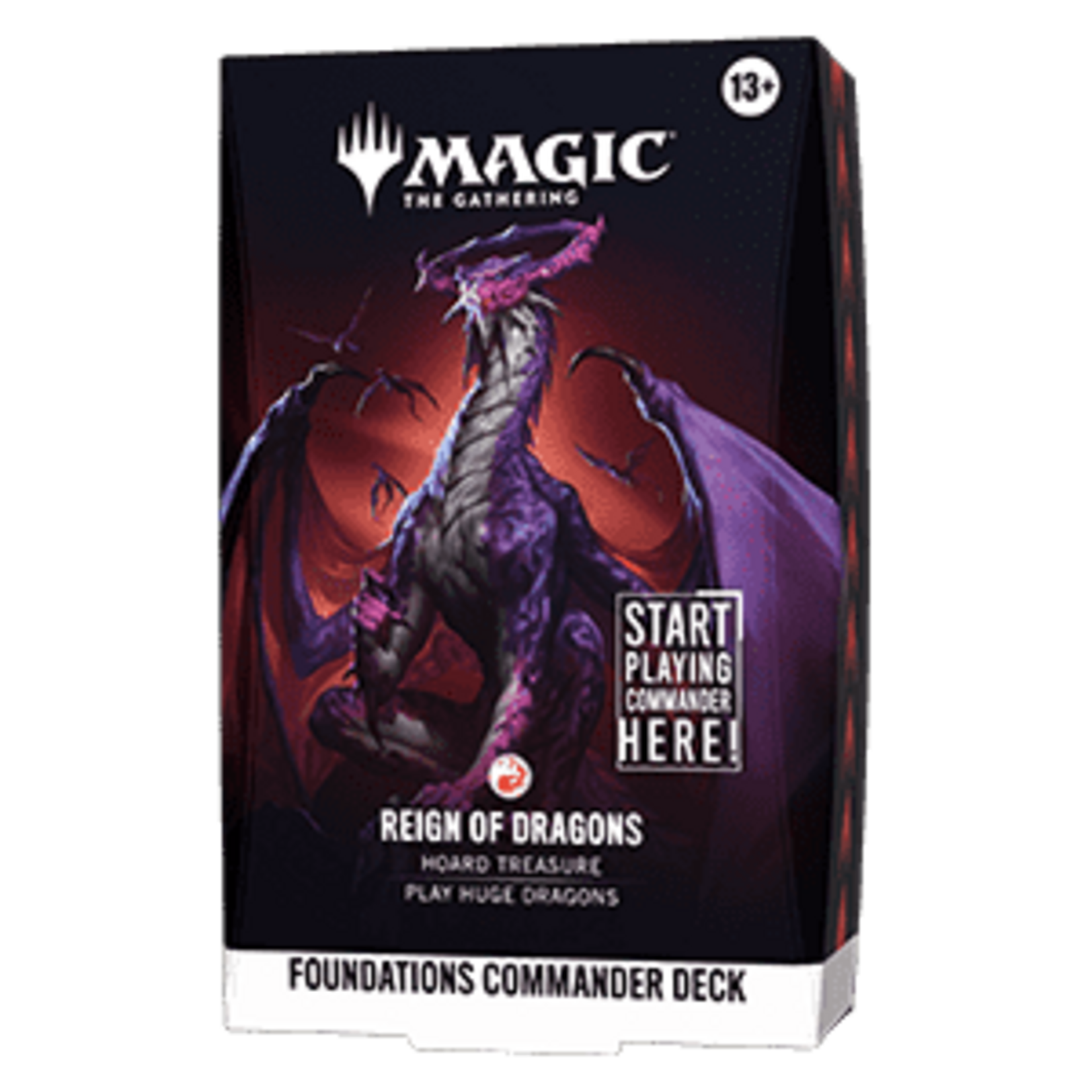 wizards of the coast (Pre-Order Ships 25/9/2026) Foundations - Commander Deck - Reign of Dragons