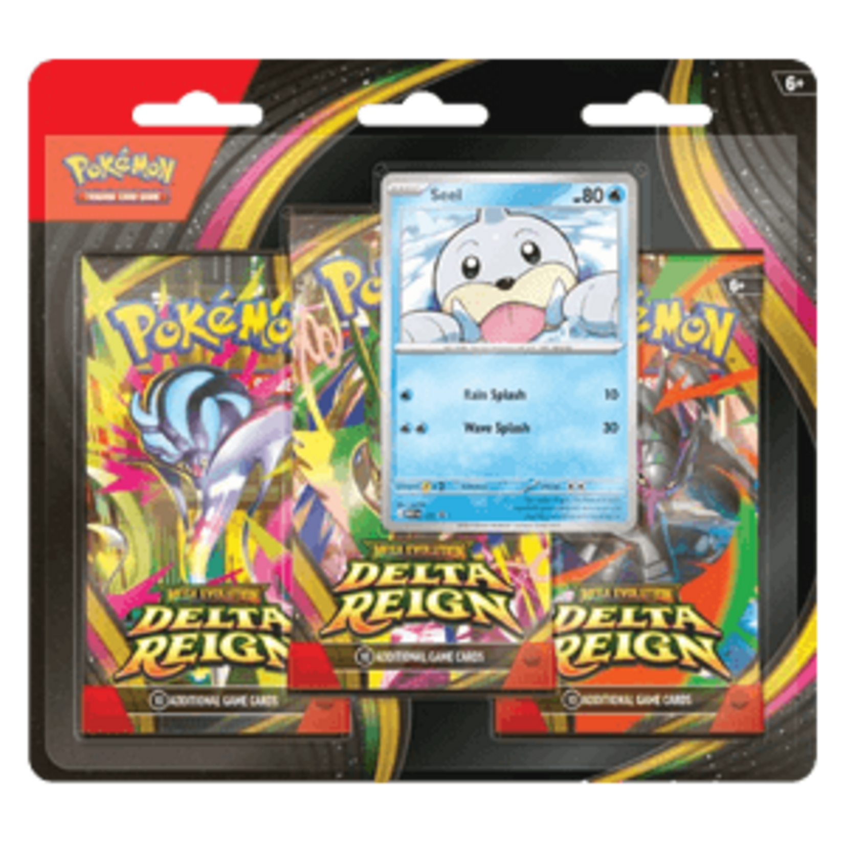 Pokémon (Preorder Ships On 06/11) Delta Reign - 3-Pack Blister (Seel Promo)