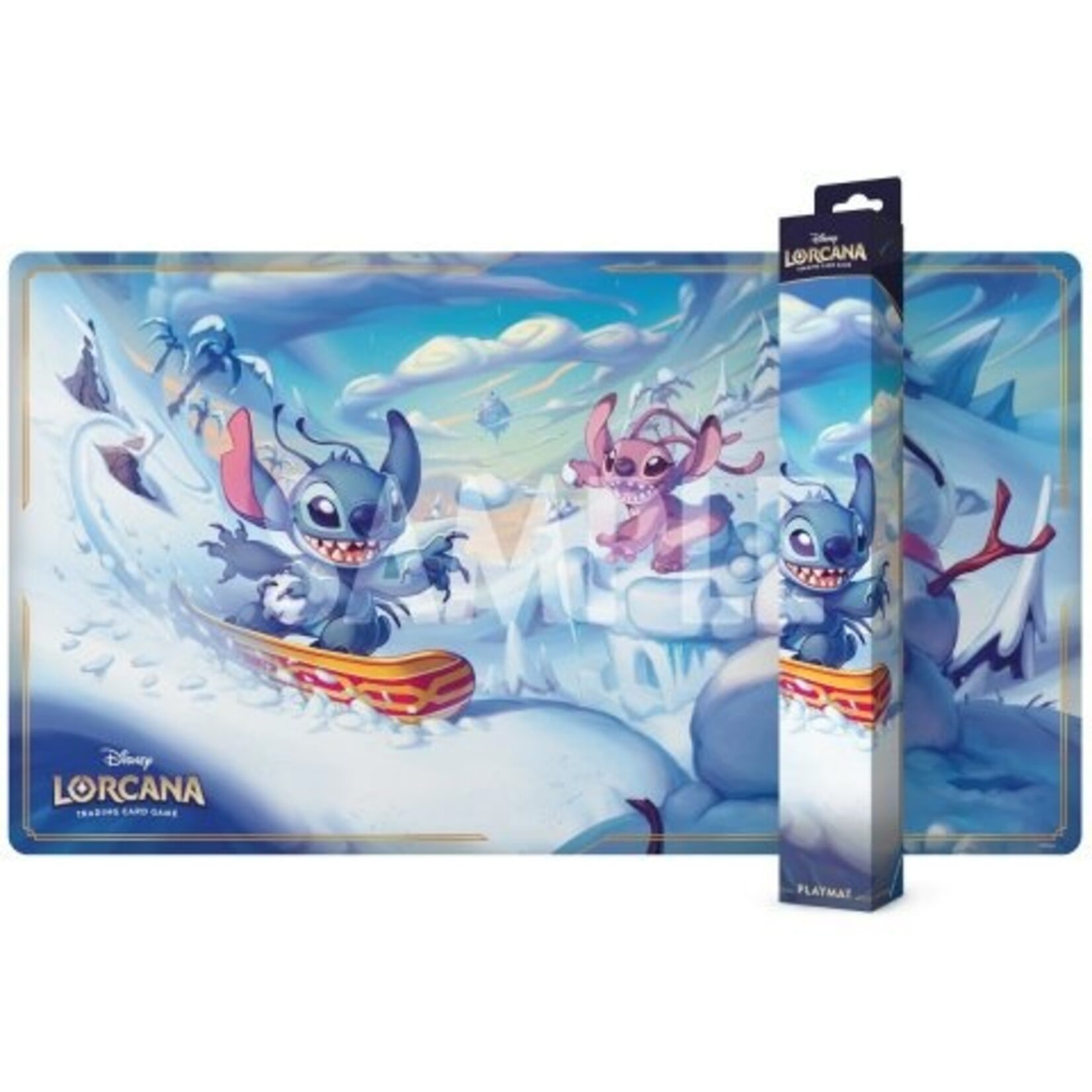 Ravensburger (Preorder Ships On 16/10) Lorcana: Playmat - Hyperia City - Stitch and Angel