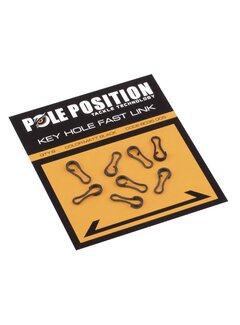 POLE POSITION Black Keyhole Fast Link (8stuks)